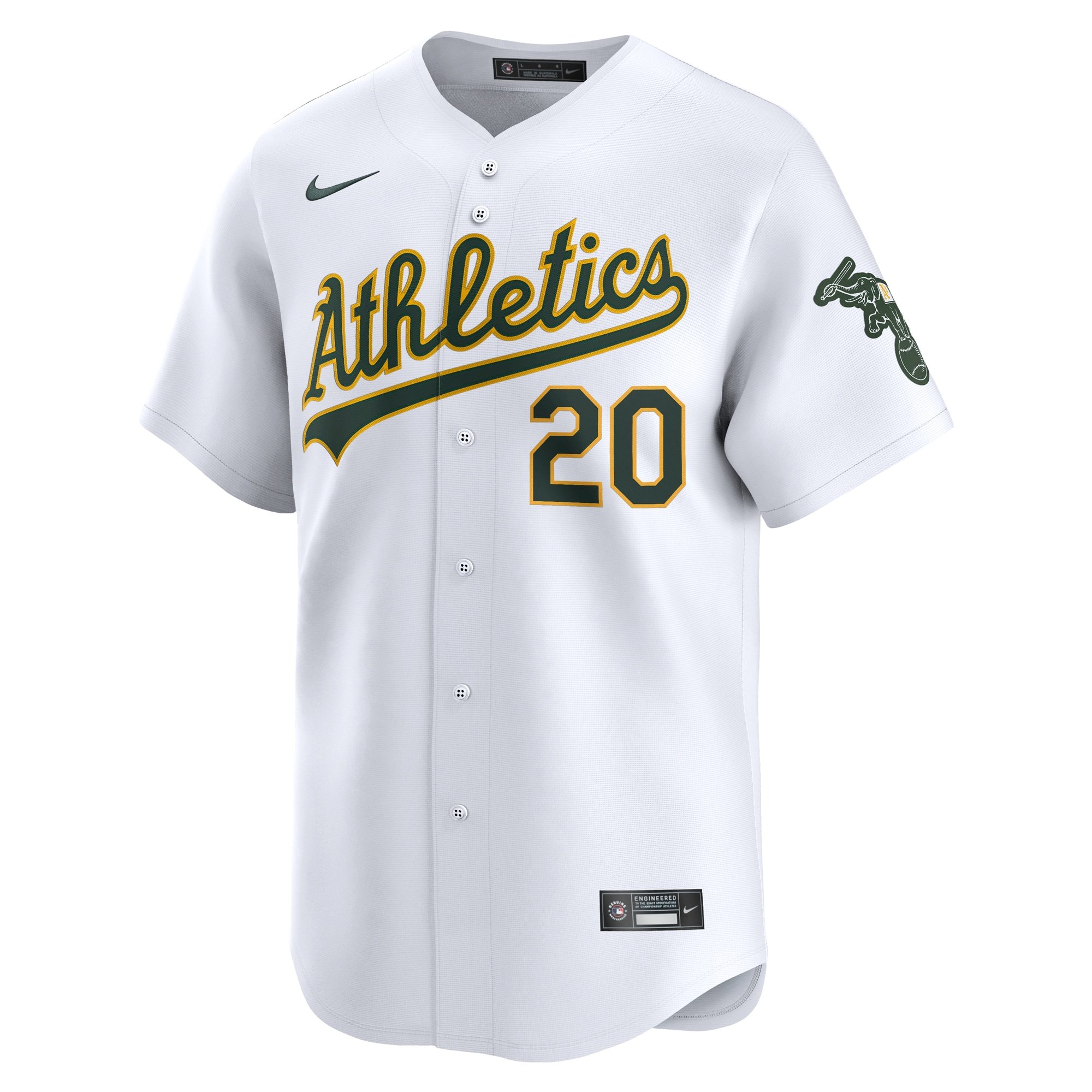 Men's Oakland Athletics Zack Gelof  White Home Limited Player Jersey