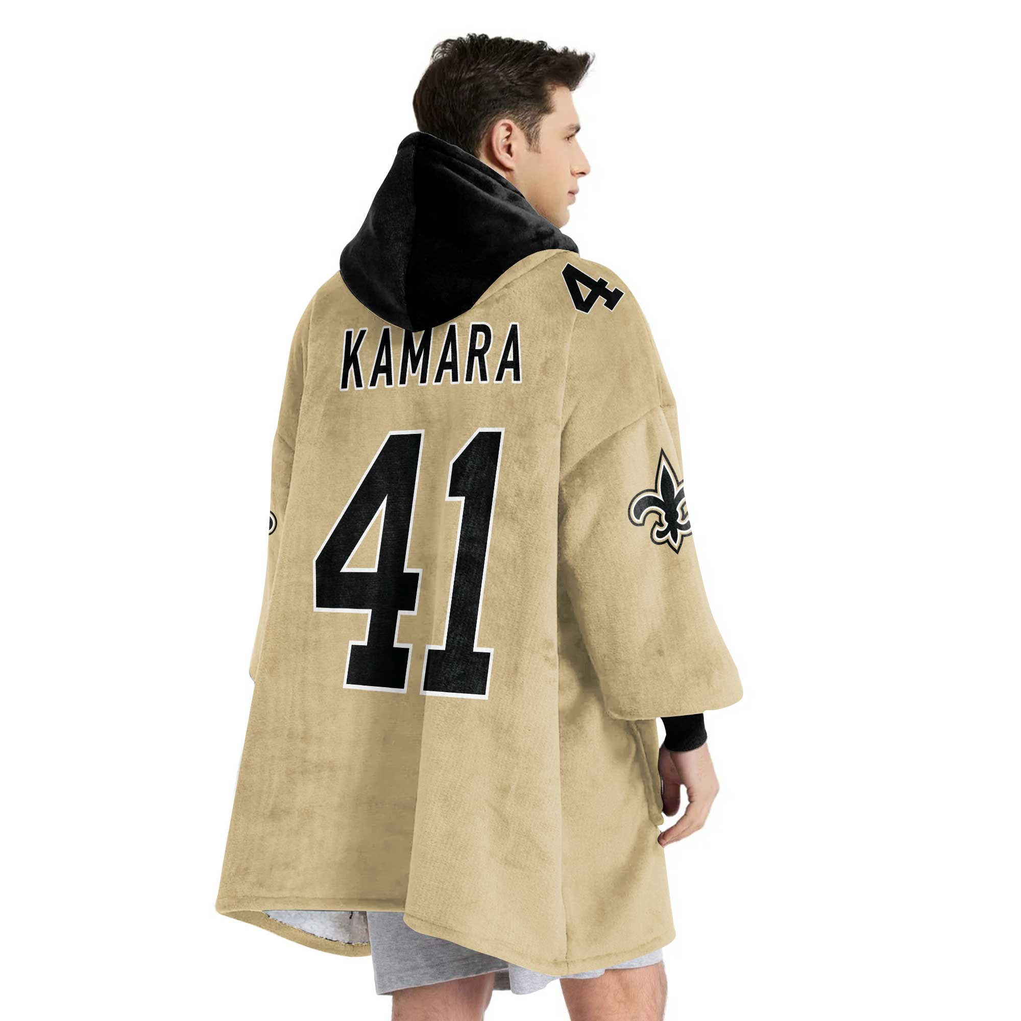 Adult A.K 41 New Orleans Football Unisex Blanket Hoodie