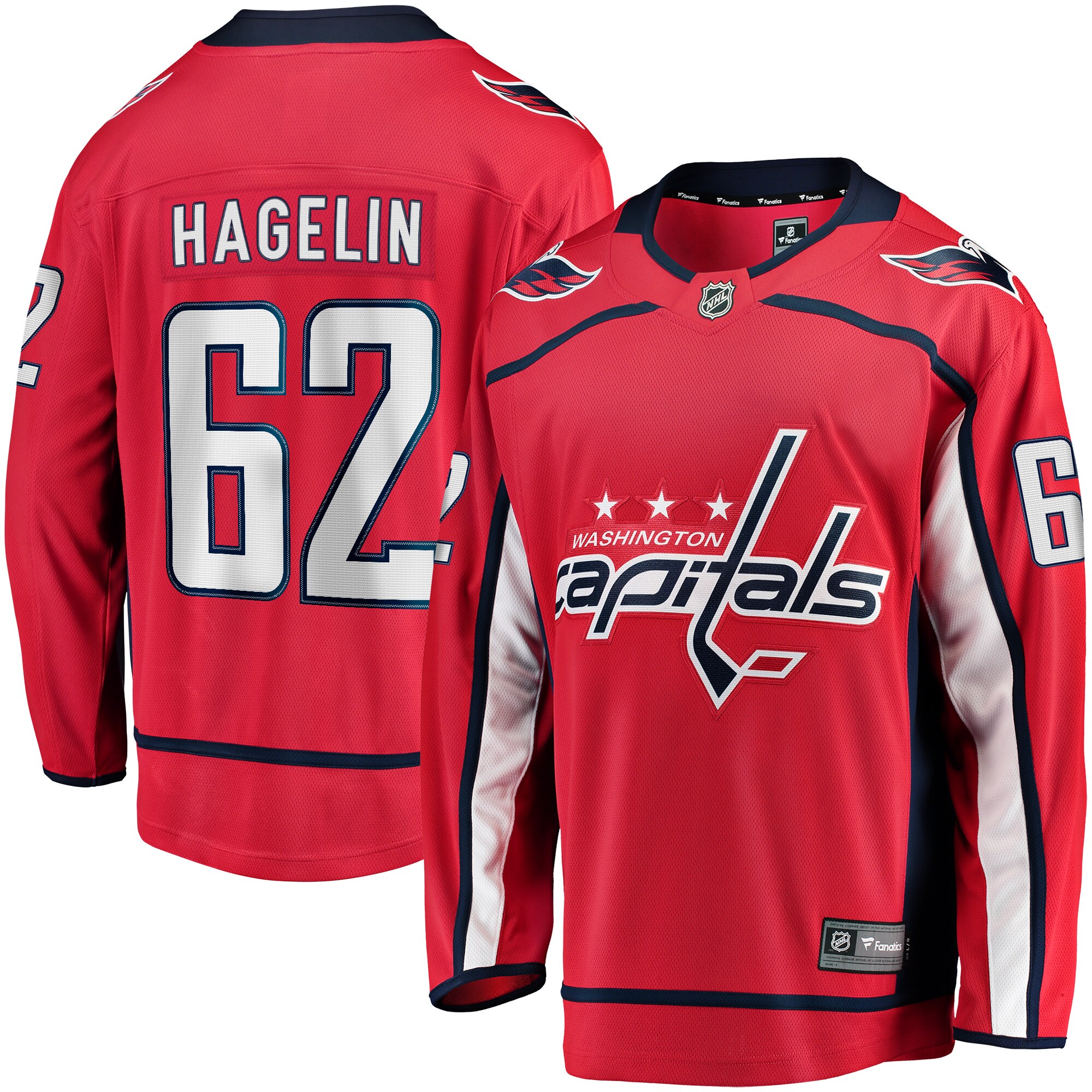Carl Hagelin Washington Capitals Replica Player Jersey - Red