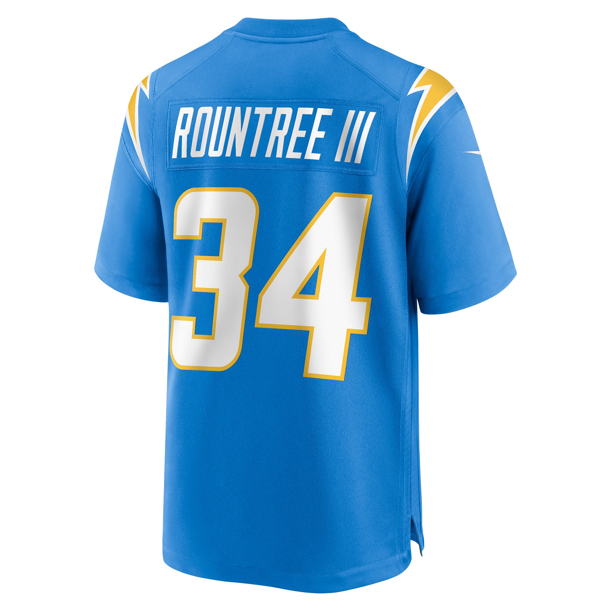 Larry Rountree III Los Angeles Chargers  Player Game Jersey - Powder Blue
