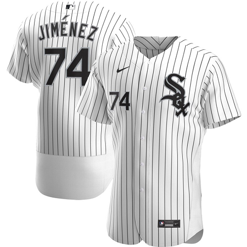 Men's  Chicago White Sox #74 Eloy Jimenez White Home 2020 Player MLB Jersey