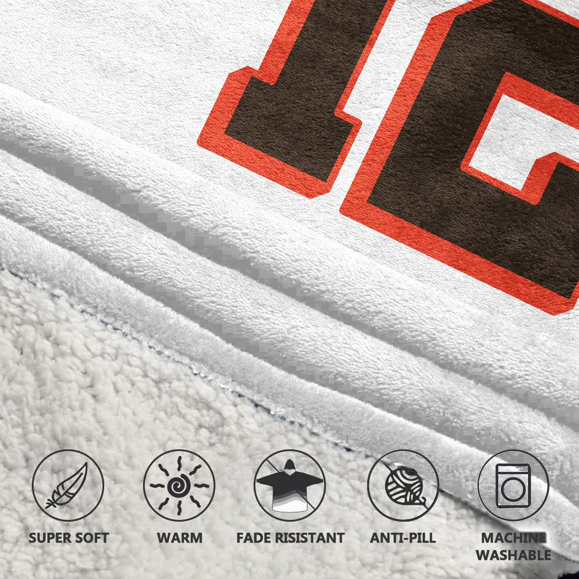 Kid S.S 12 Cleveland Football Unisex Blanket Hoodie