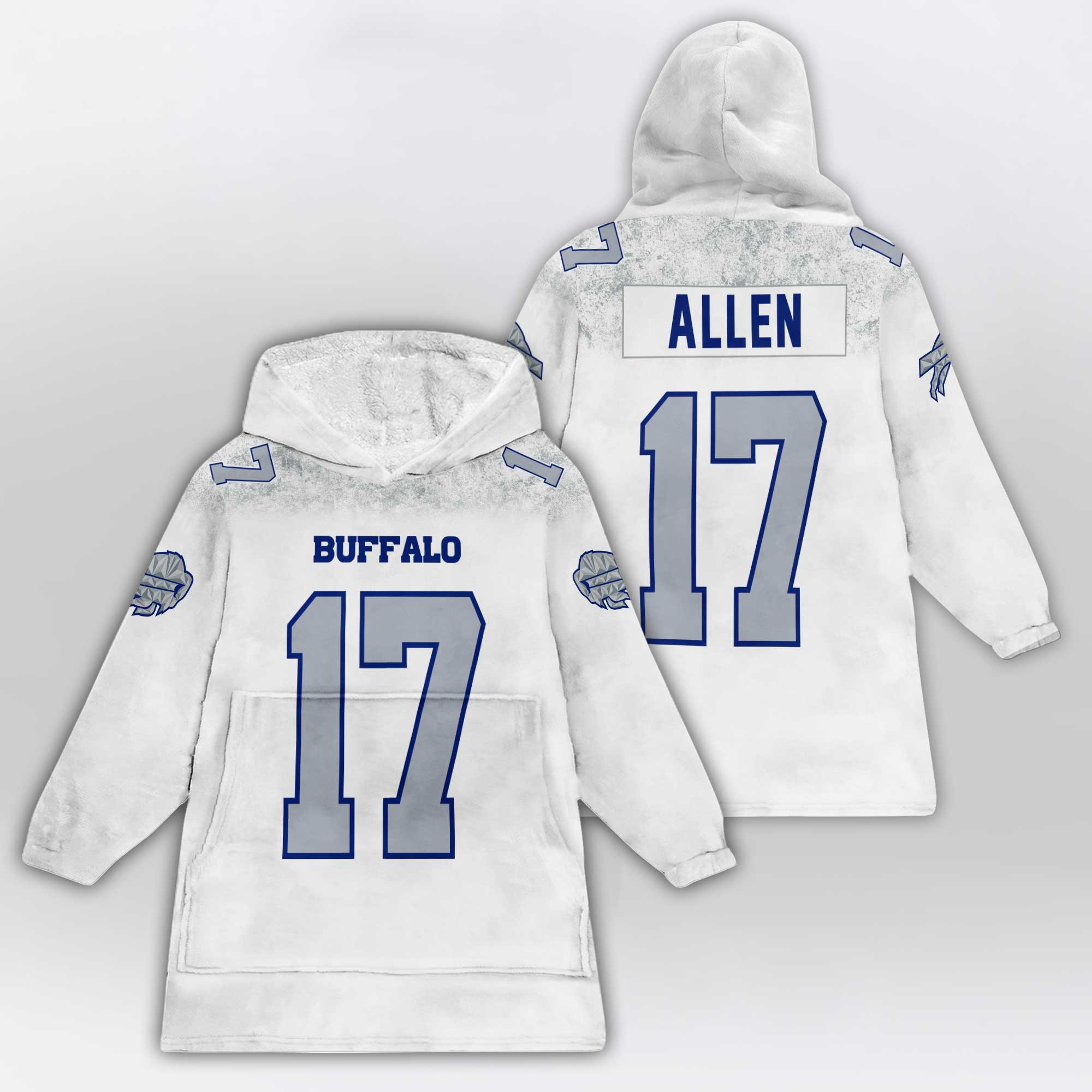 Adult J.A 17 Buffalo Football Unisex Blanket Hoodie