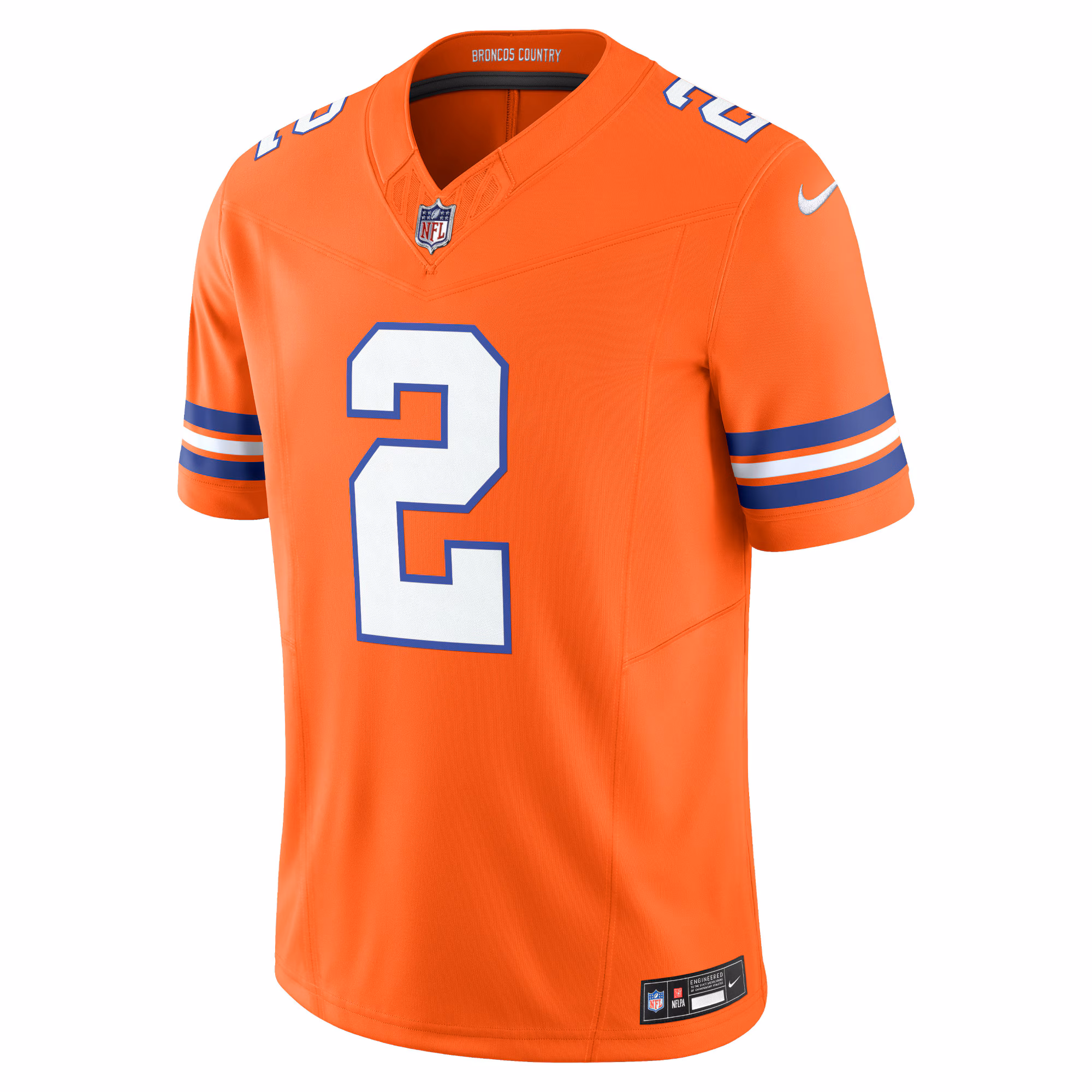 Patrick Surtain II Denver Broncos Alternate Mile High Collection 1977 Throwback Vapor F.U.S.E. Limited Jersey - Orange