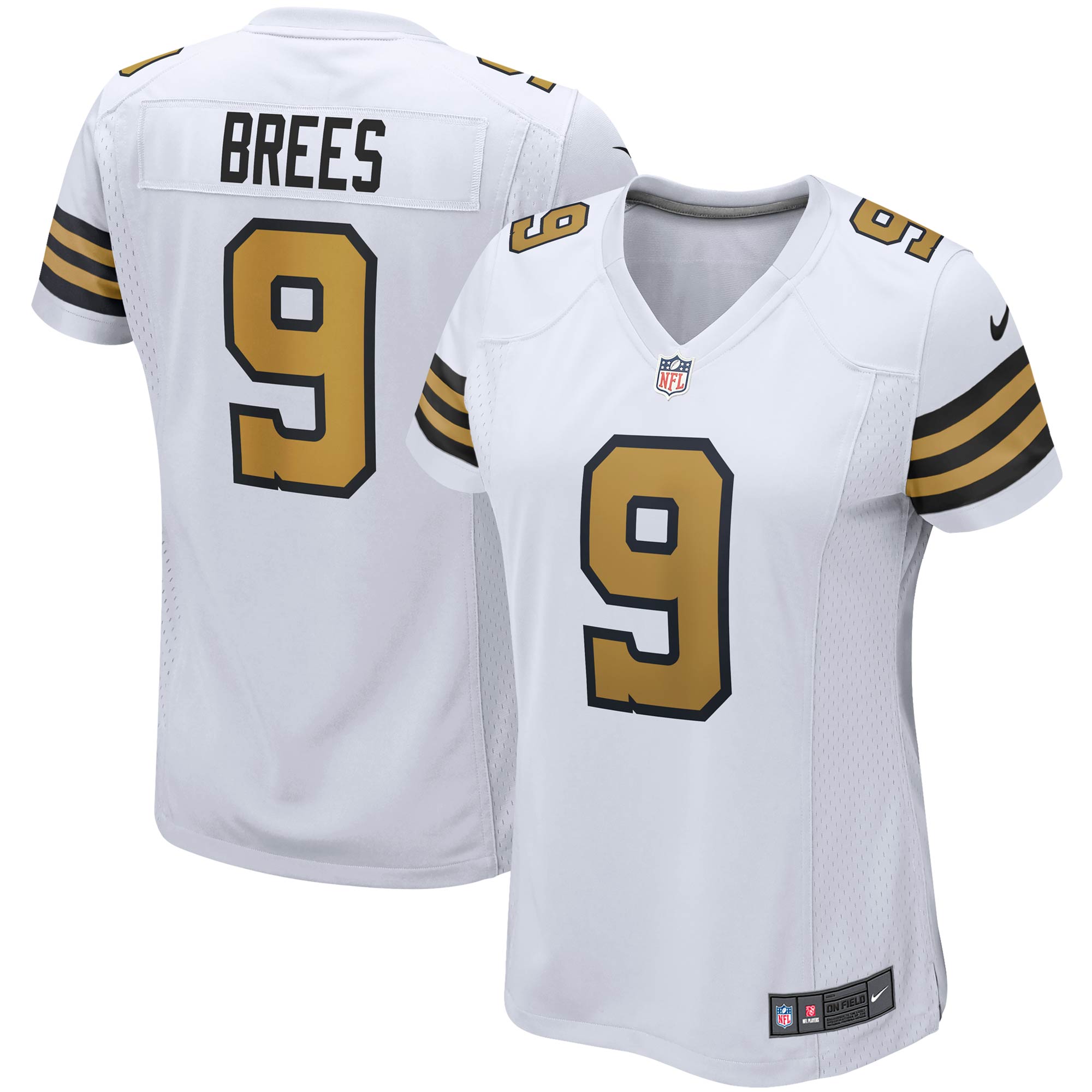 Drew Brees New Orleans Saints Women's Alternate Game Jersey - White