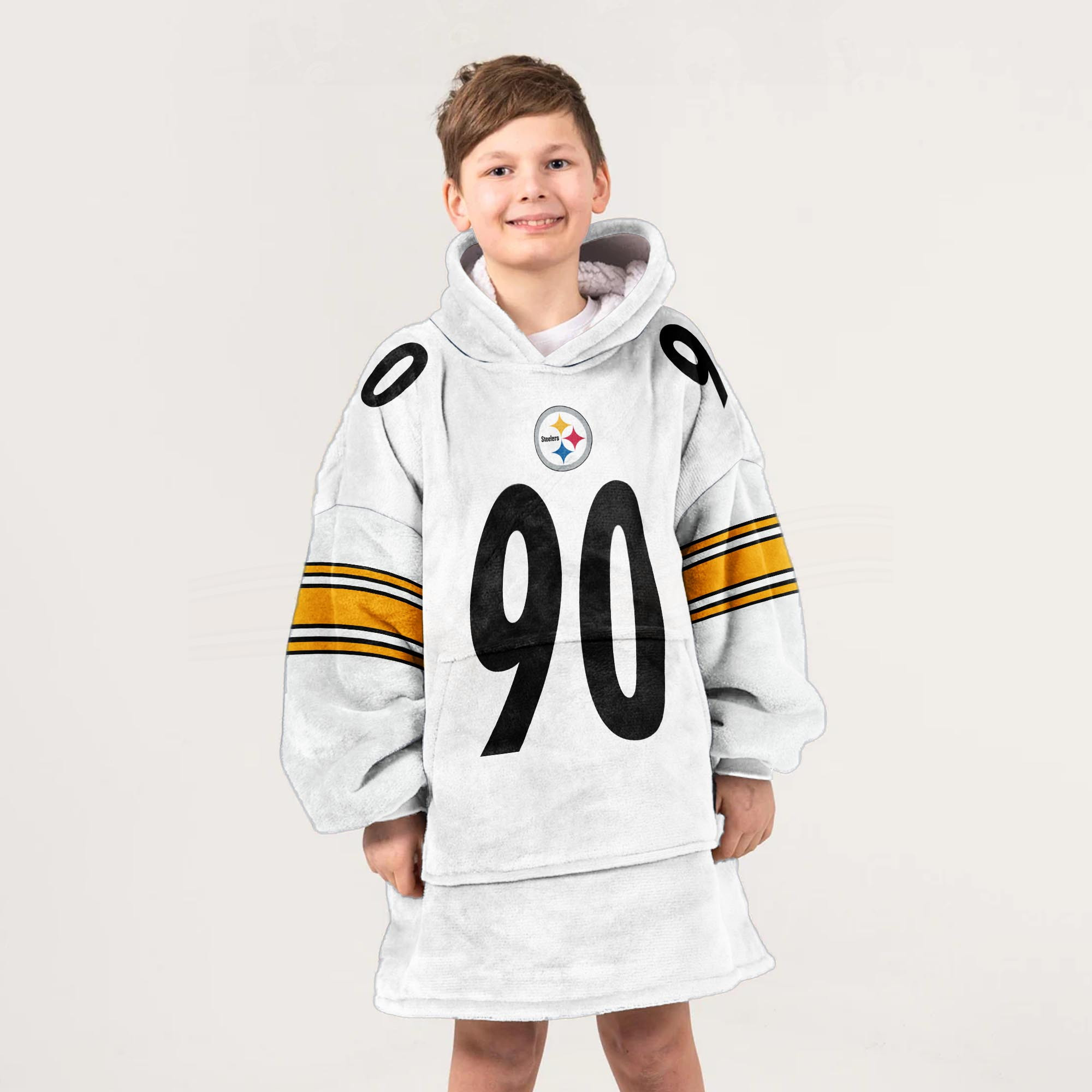Adult T.J.W 90 Pittsburgh Football Unisex Blanket Hoodie