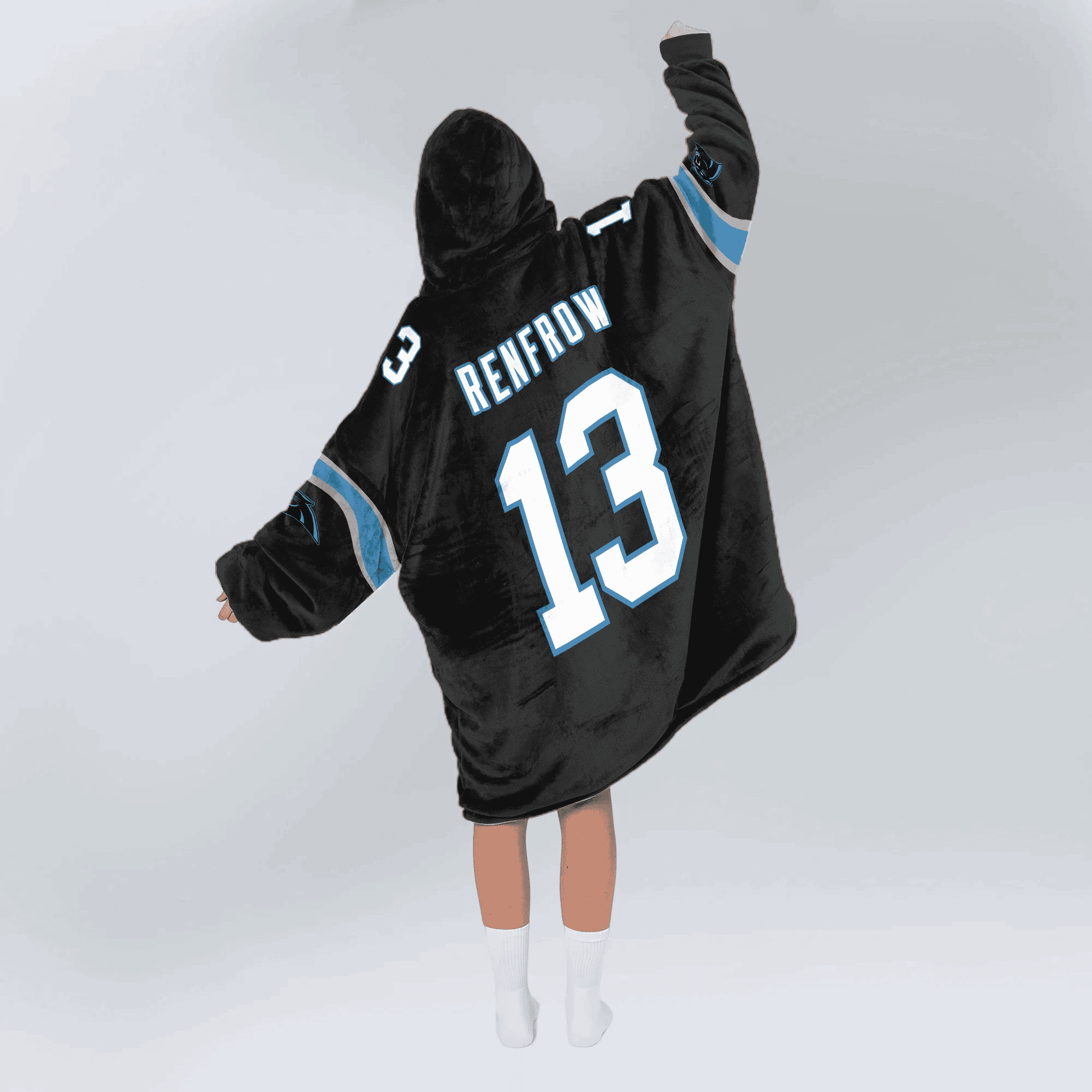 Adult 13 Carolina Football Unisex Blanket Hoodie