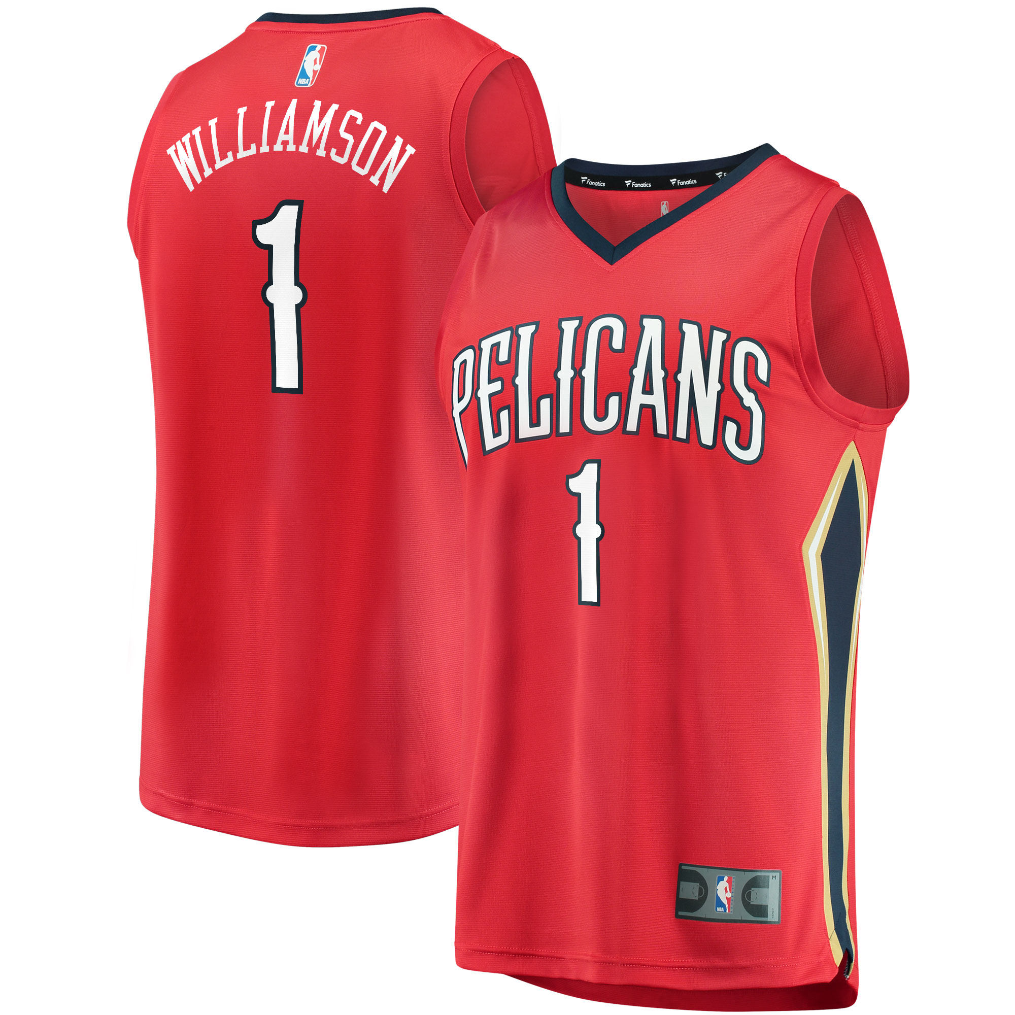 Zion Williamson New Orleans Pelicans  Replica Fast Break Jersey Red - Statement Edition