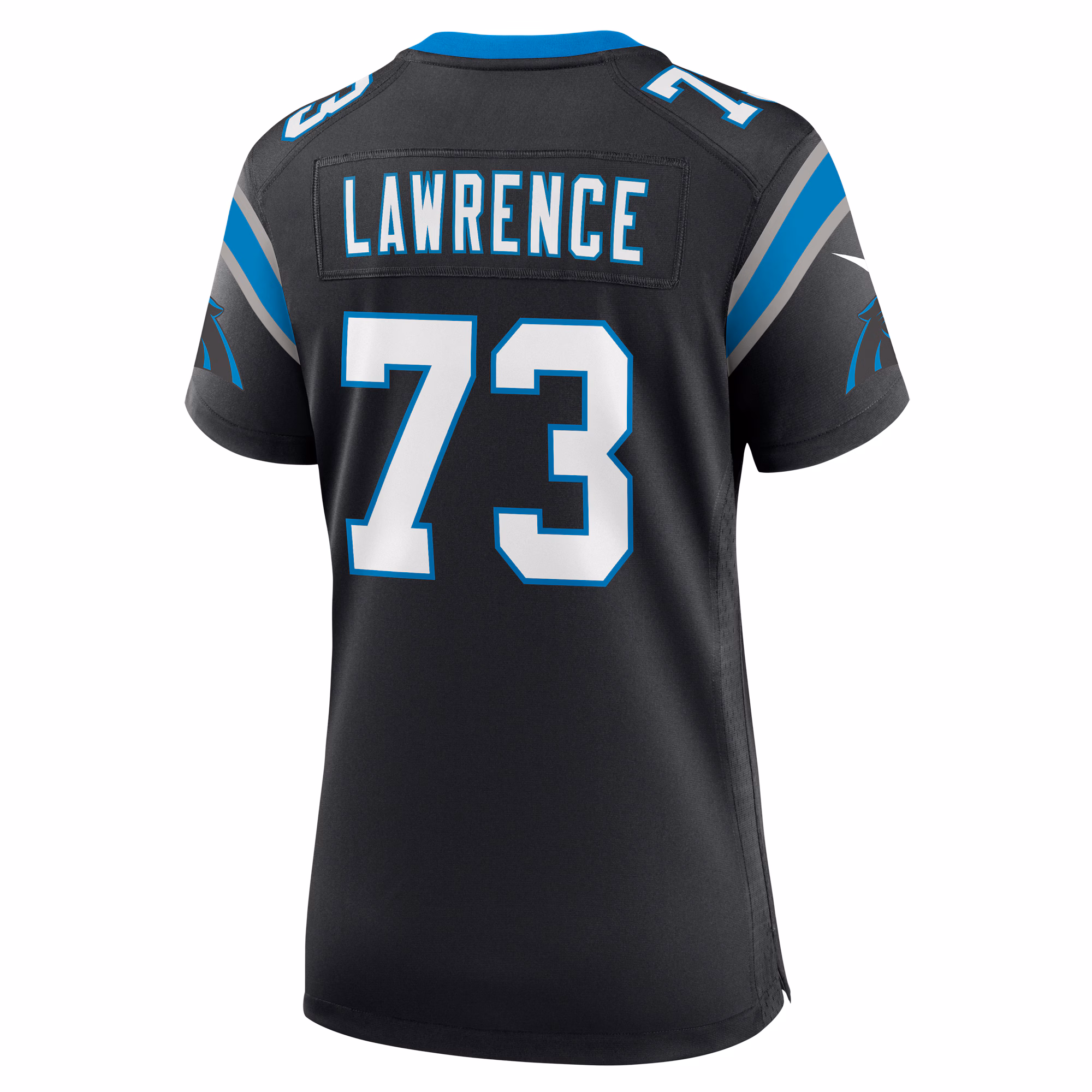 Rashard Lawrence Carolina Panthers Women's  Game Jersey -  Black
