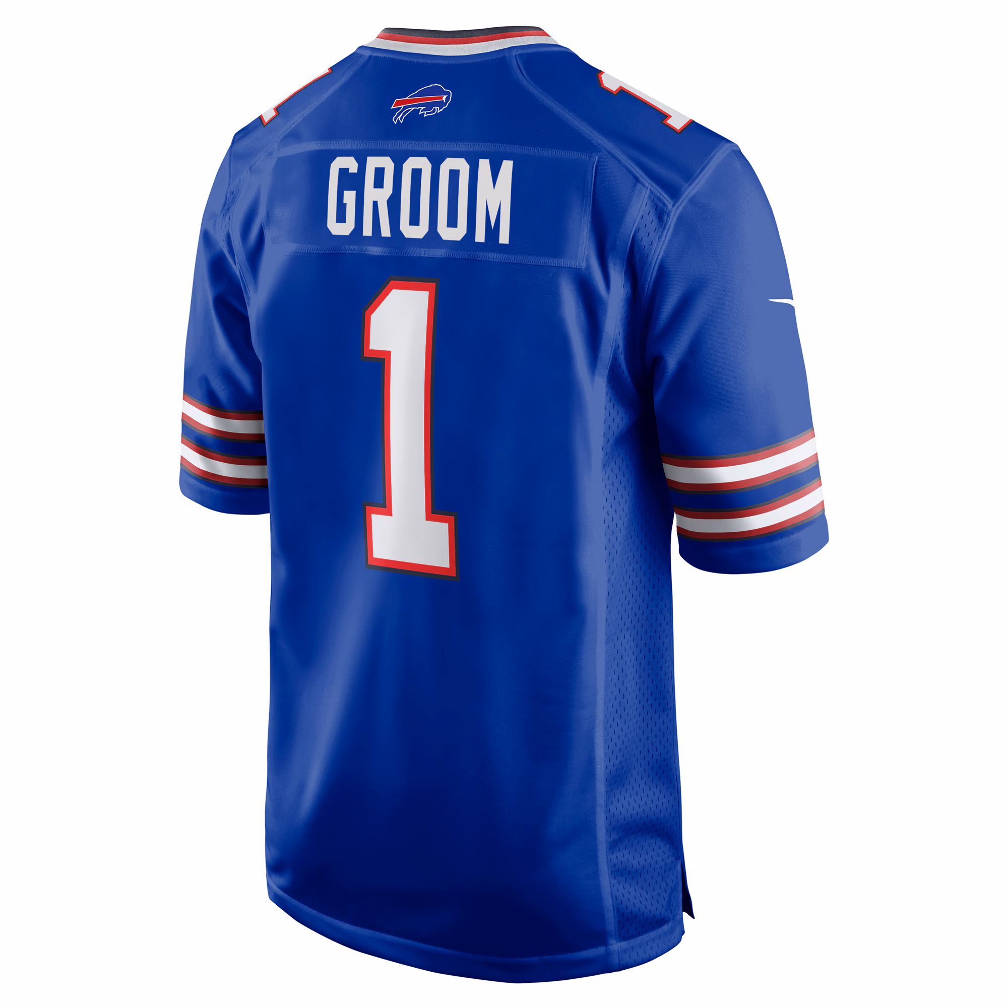 Number 1 Groom Buffalo Bills Game Jersey - Royal