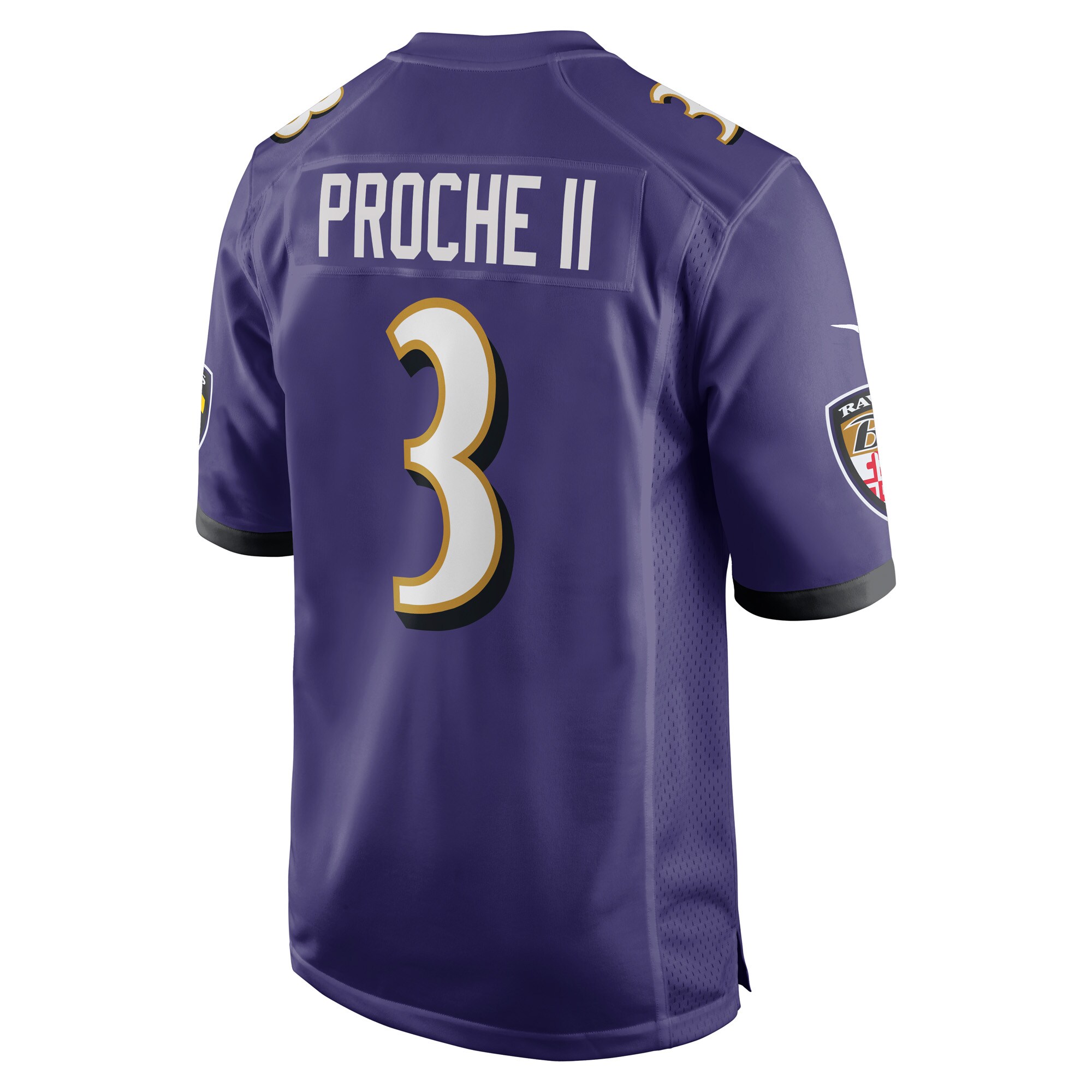 James Proche II Baltimore Ravens  Team Game Player Jersey - Purple