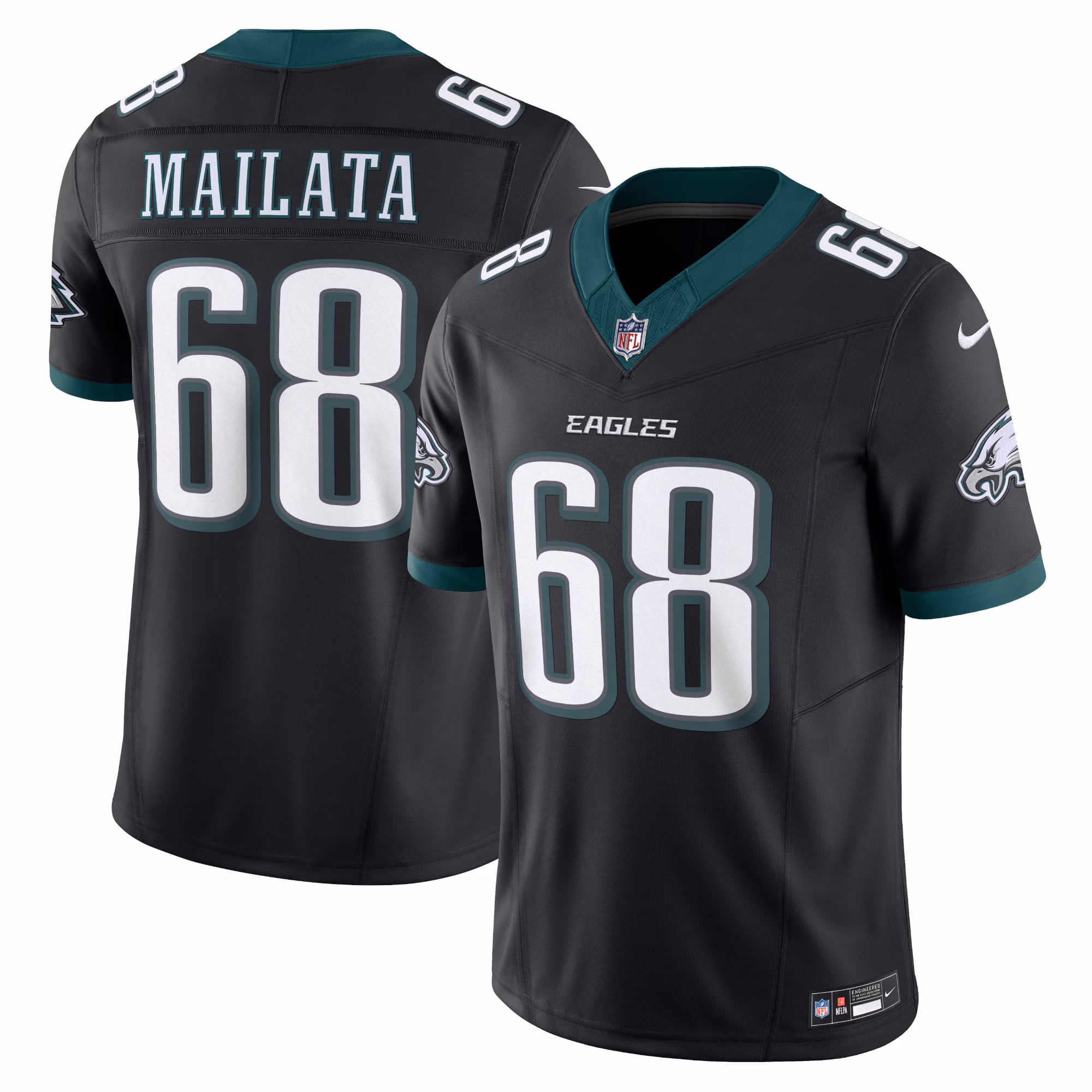 Mailata Philadelphia Eagles Alternate Vapor F.U.S.E. Limited Jersey - Black