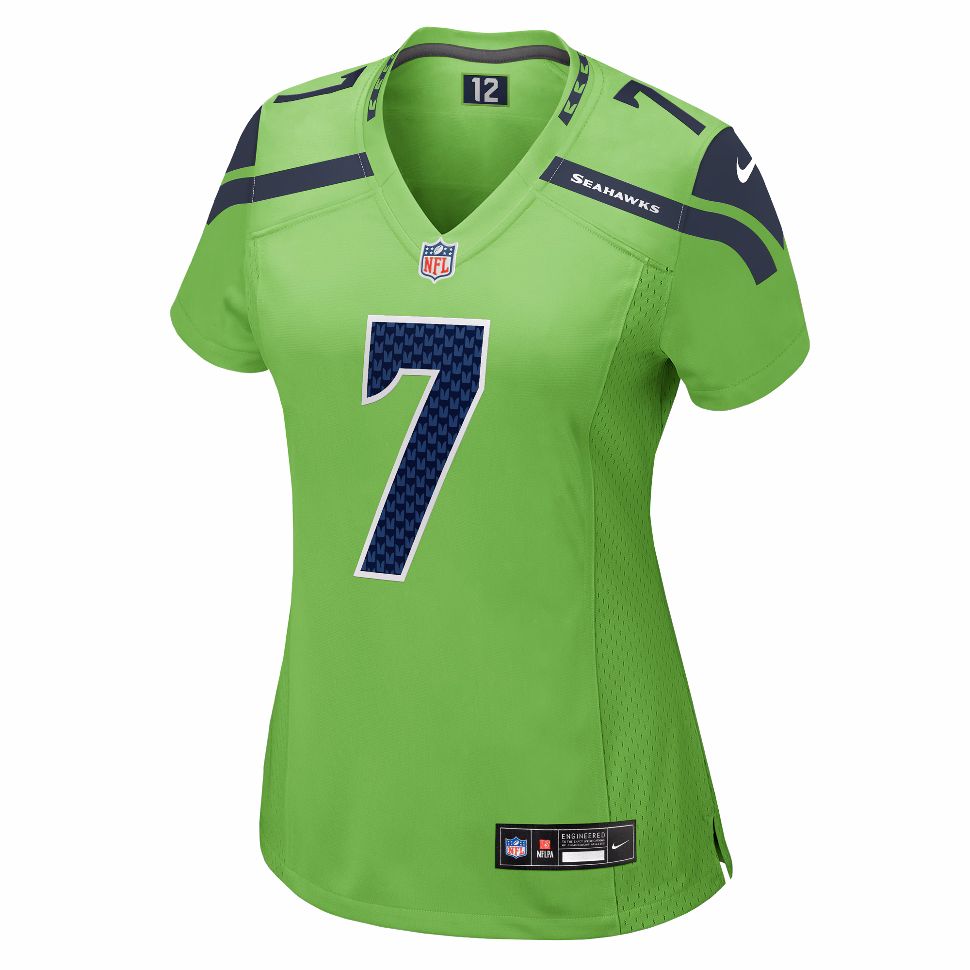 Geno Smith Seattle Seahawks Women's  Game Jersey - Neon Green
