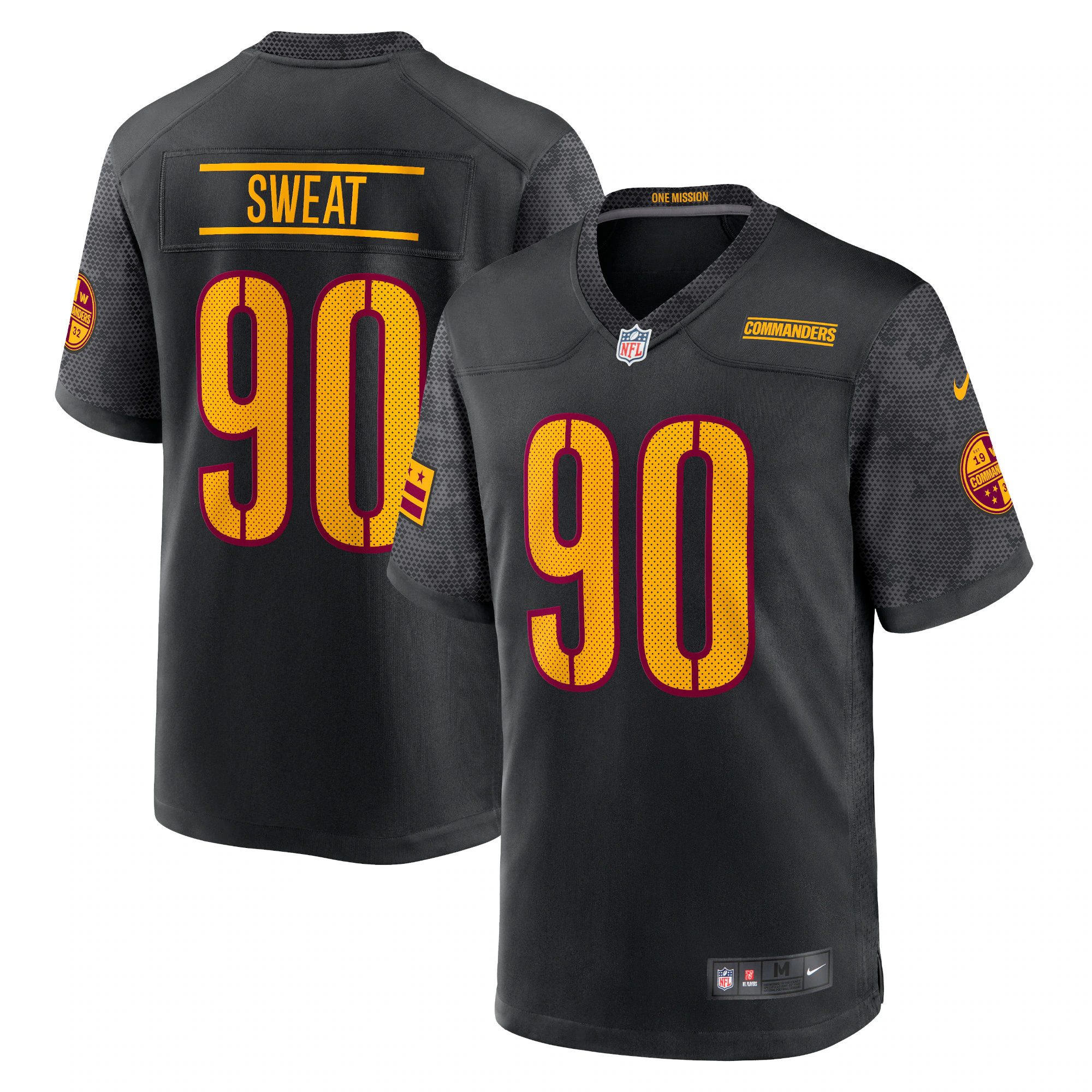 Montez Sweat Washington Commanders Youth Game Jersey - Black
