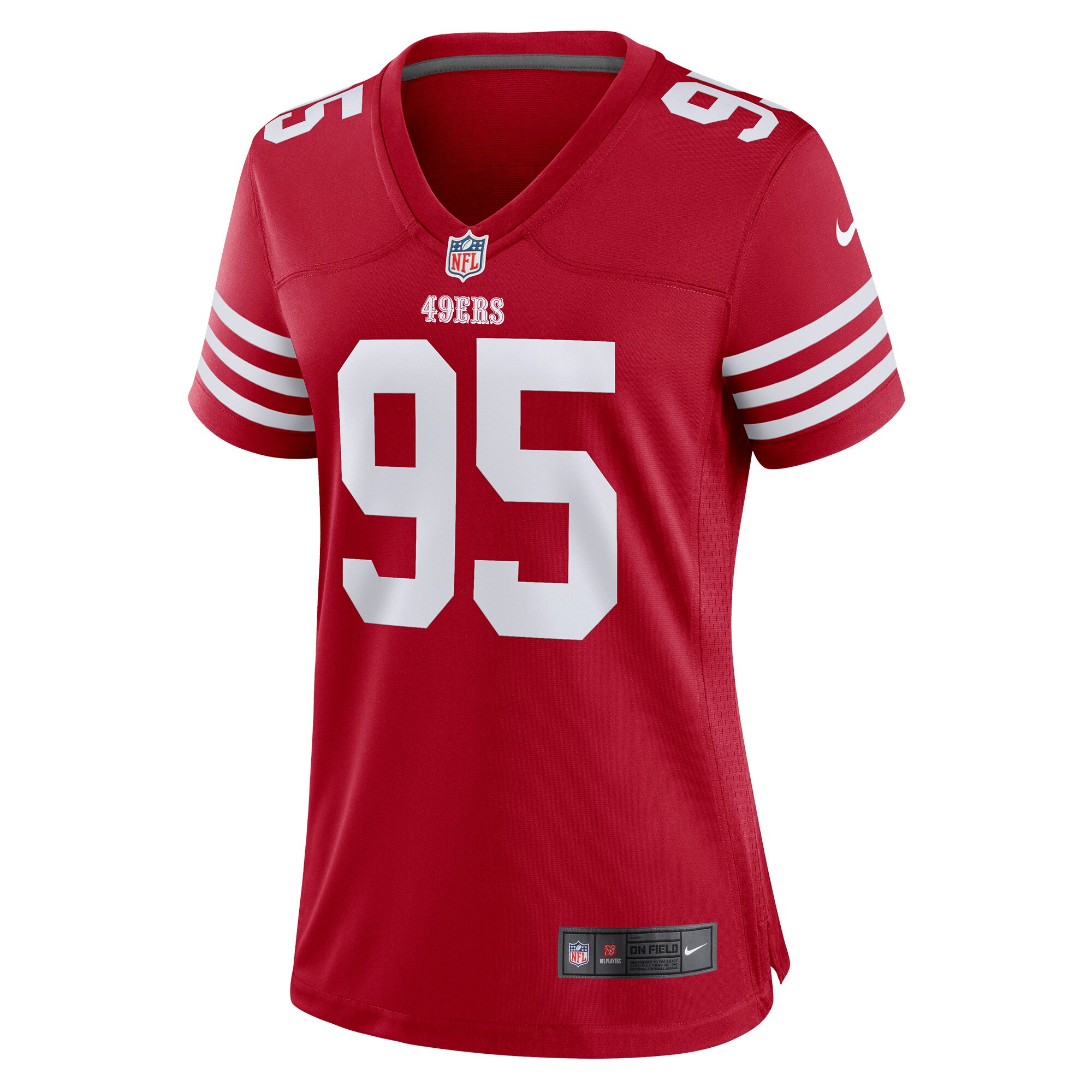Drake Jackson San Francisco 49ers  Women's Game Player Jersey - Scarlet