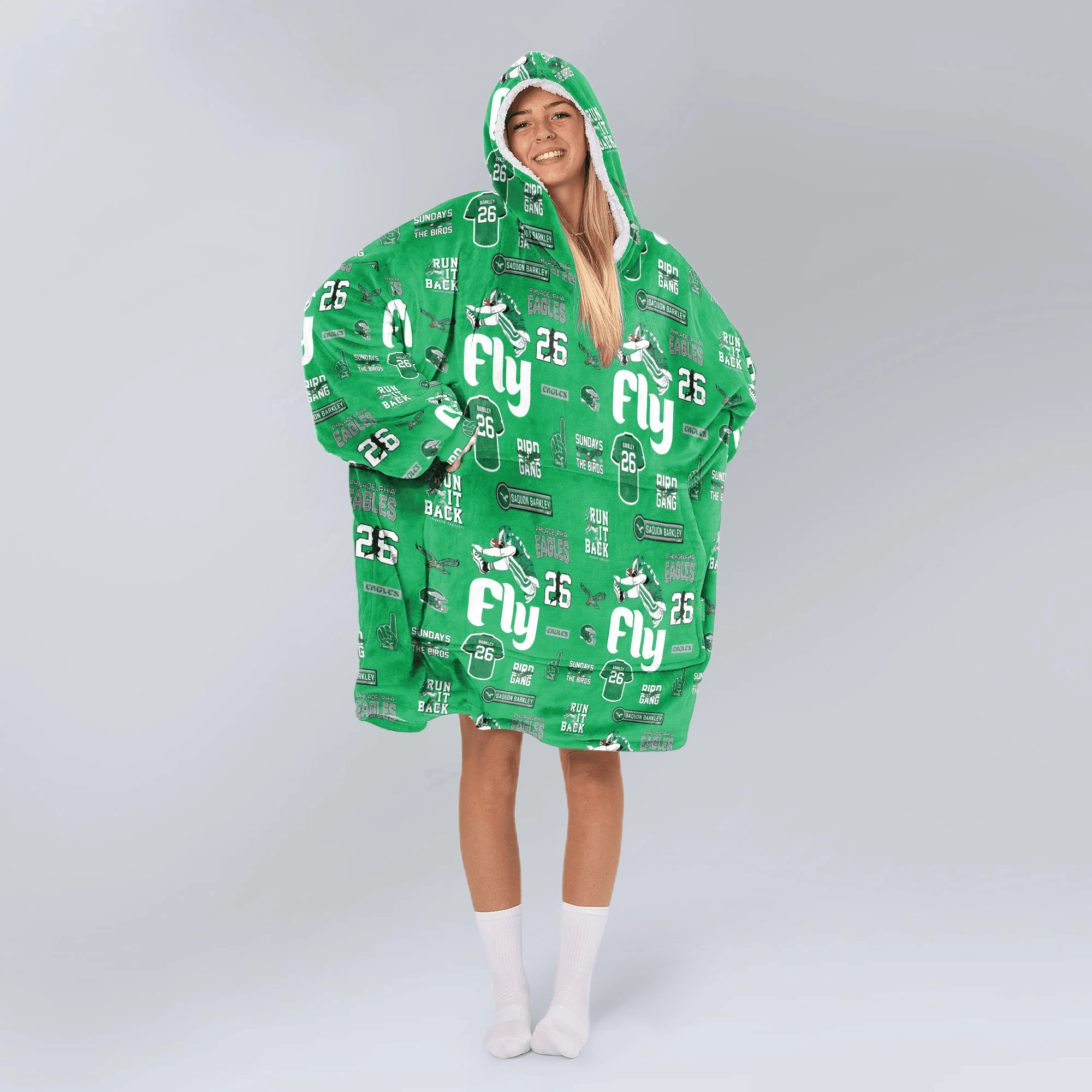 S.B 26 Philadelphia Football Unisex Blanket Hoodie
