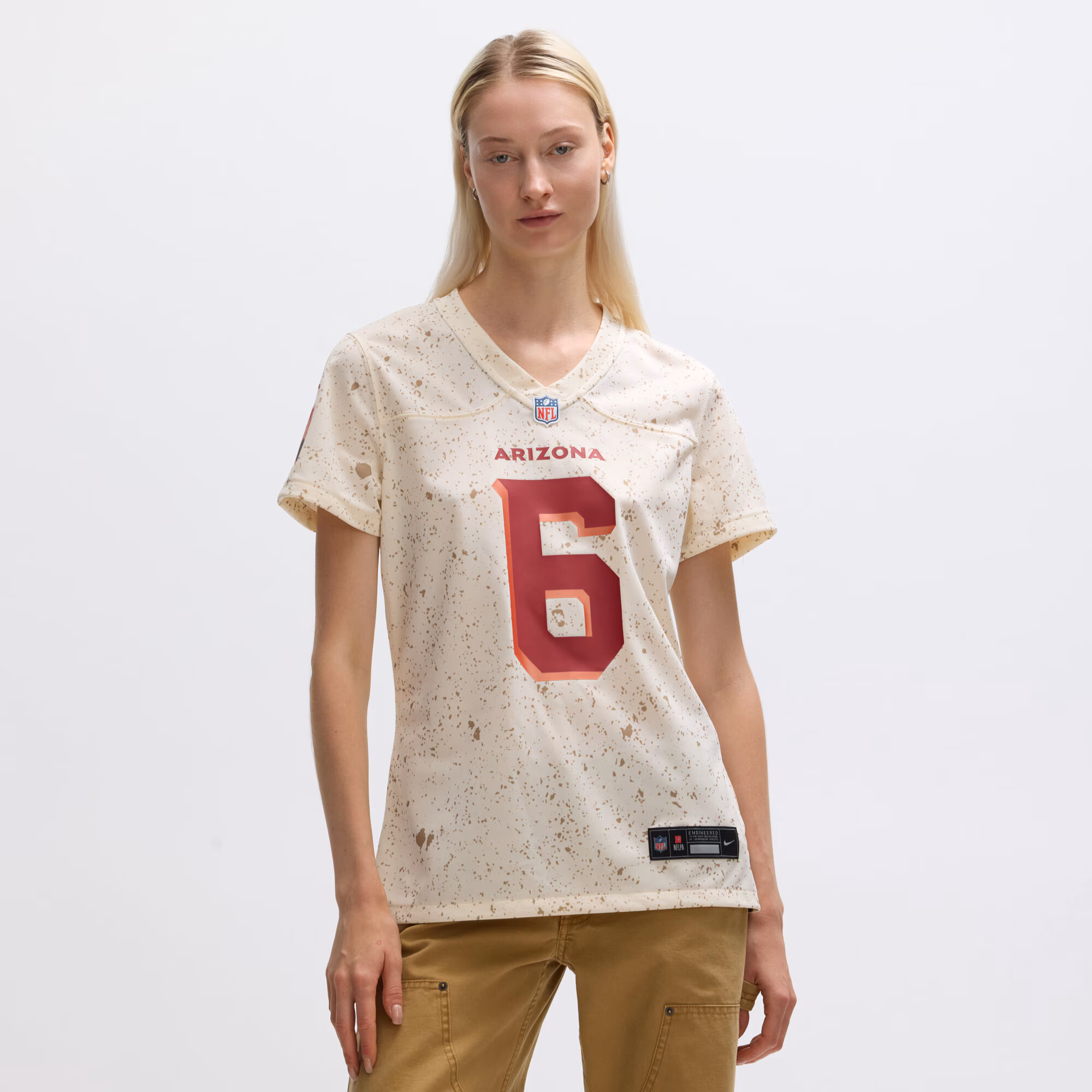 James Conner #6 Arizona Cardinals Women's 2025 Rivalries Collection Game Jersey - Natural