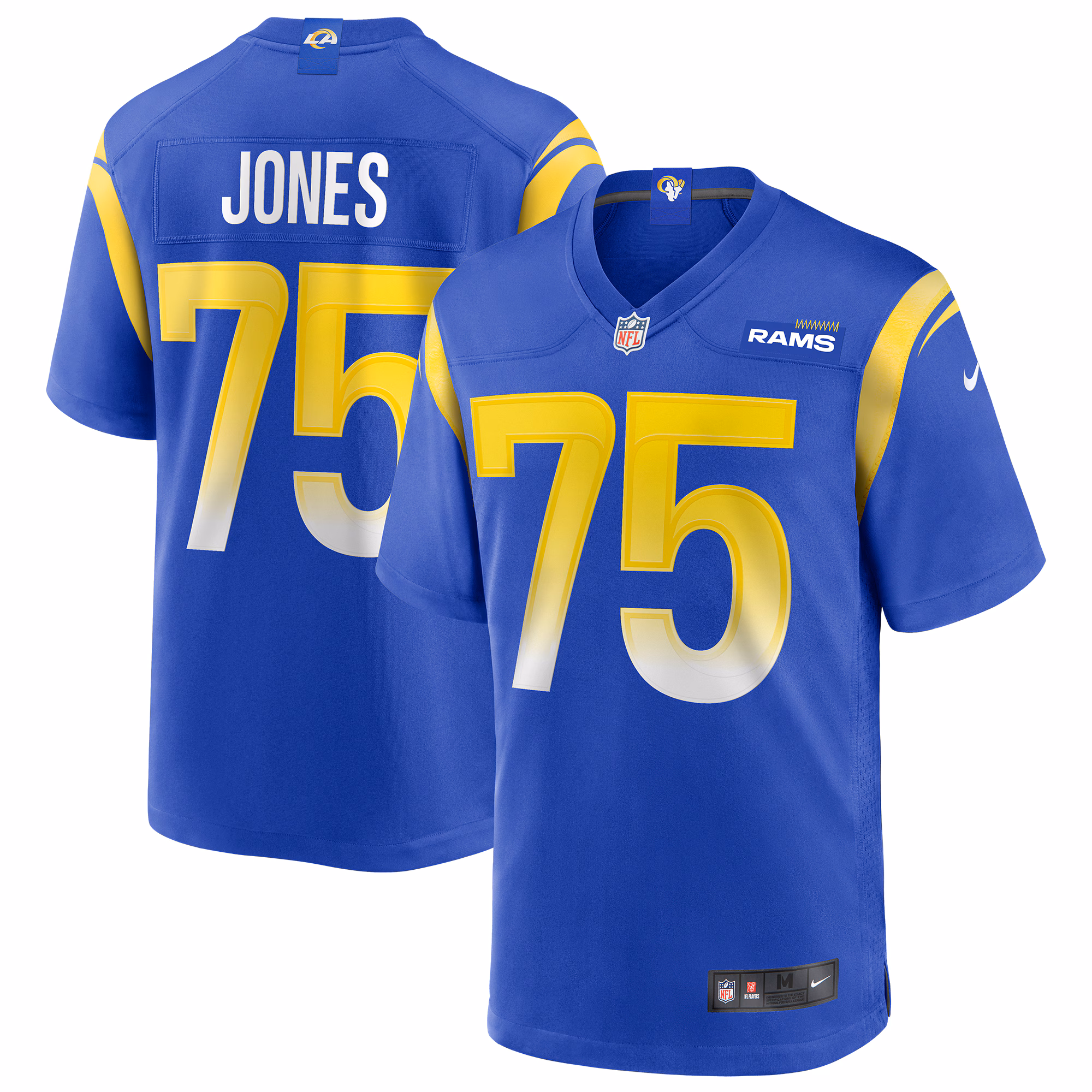 Deacon Jones Los Angeles Rams Game Retired Player Jersey - Royal