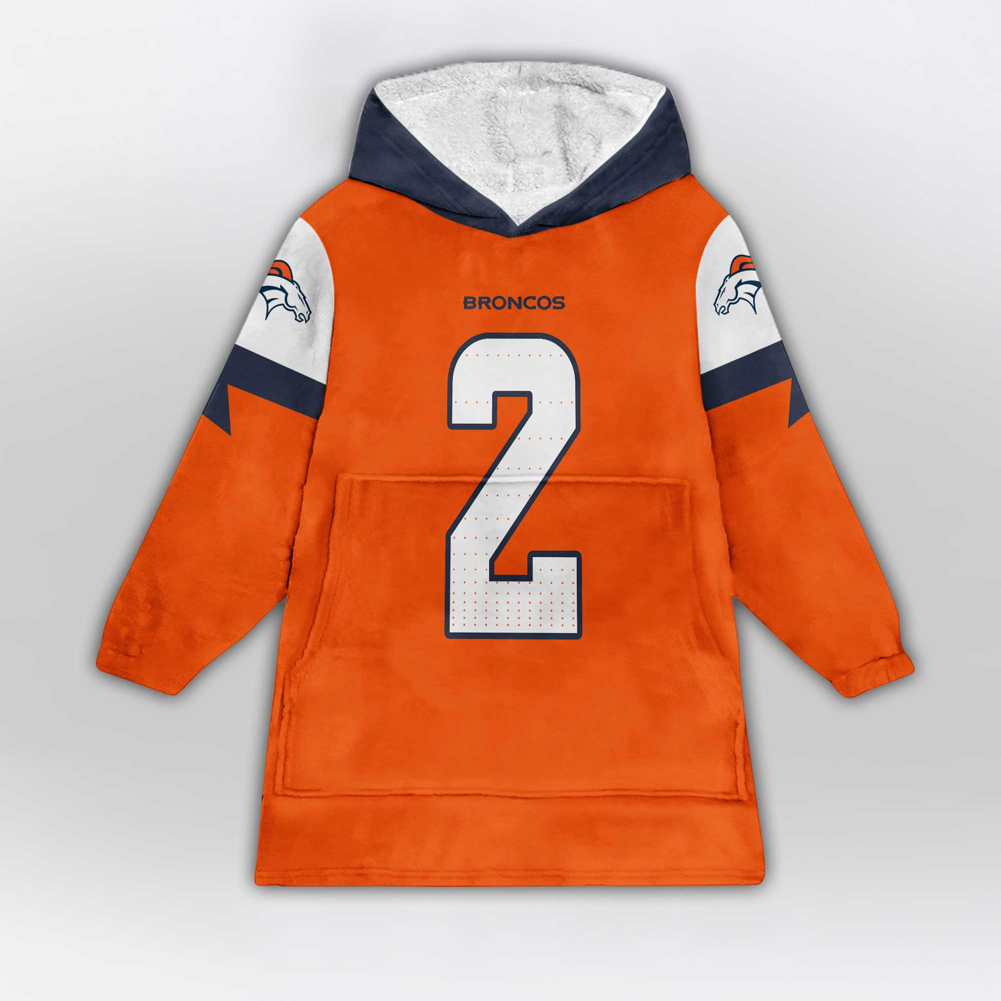 Adult P.S 2 Denver Football Unisex Blanket Hoodie