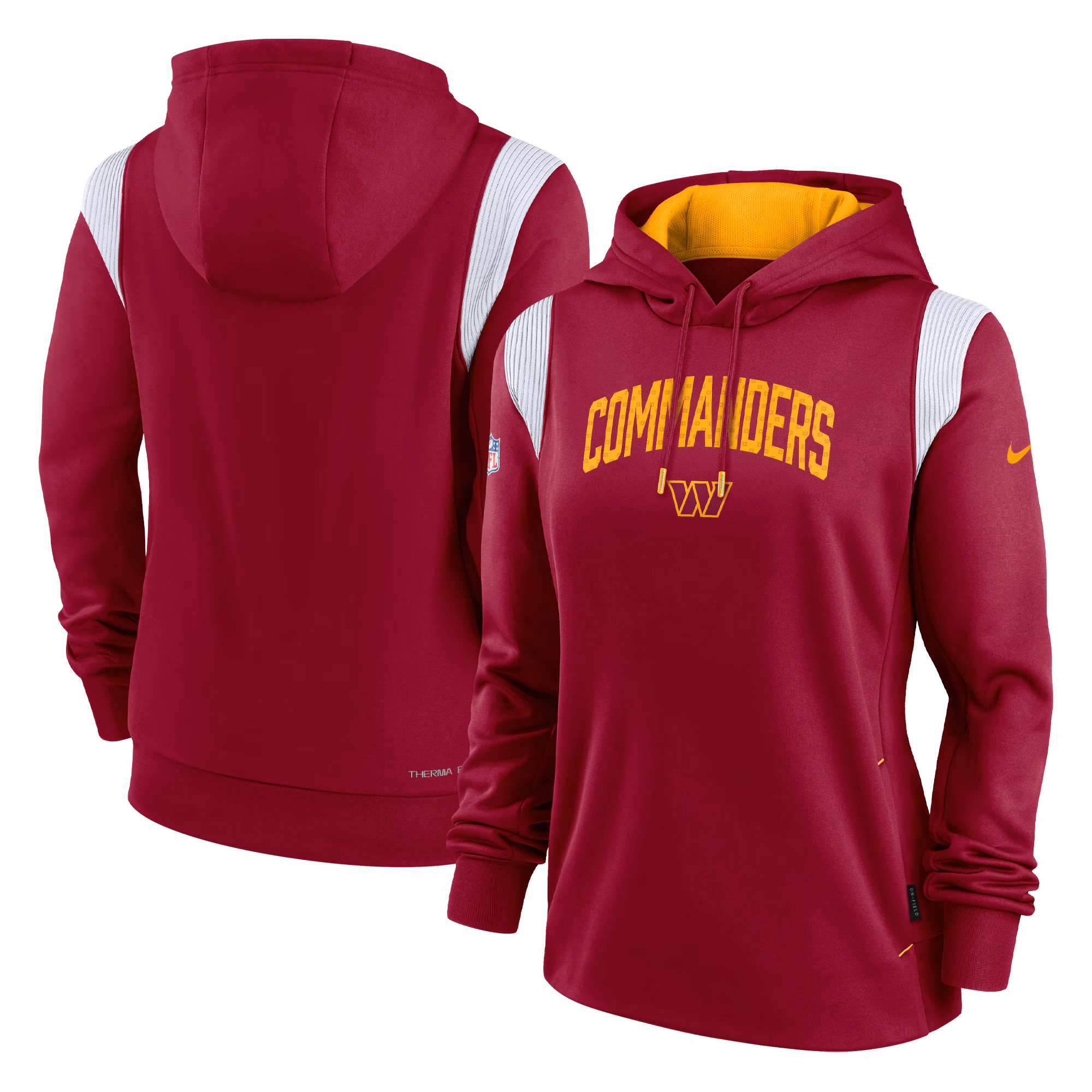 Washington Commanders Women's Sideline Stack Performance Pullover Hoodie - Burgundy