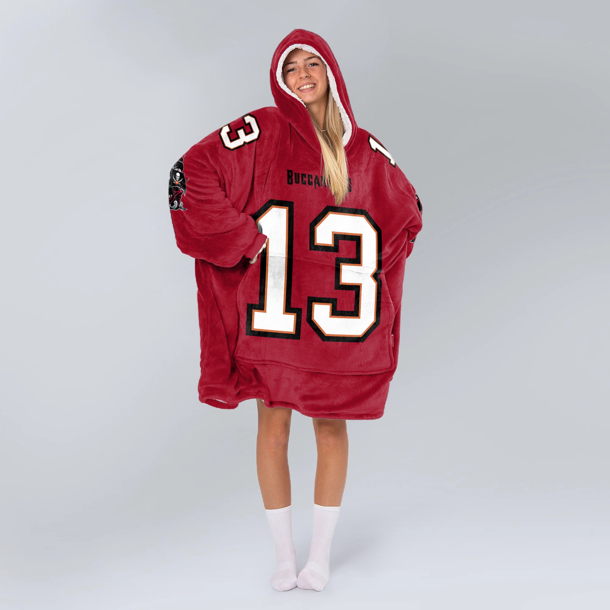 Adult M.E 13 Tampa Bay Football Unisex Blanket Hoodie