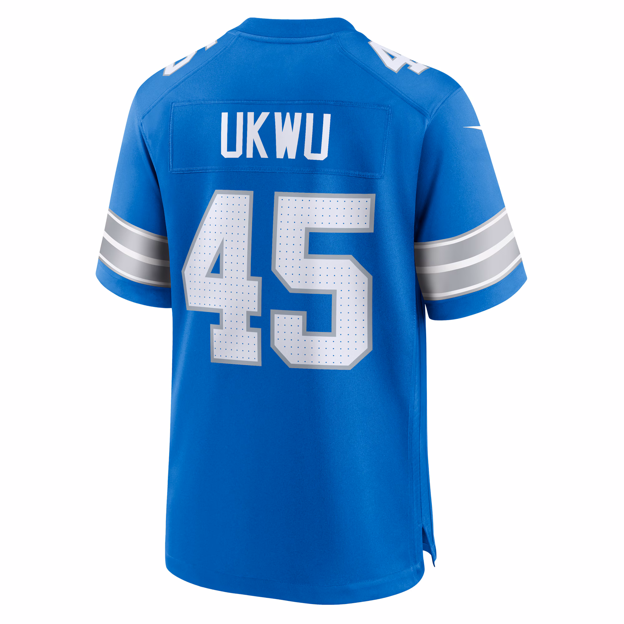 Isaac Ukwu Detroit Lions Game Jersey -  Blue