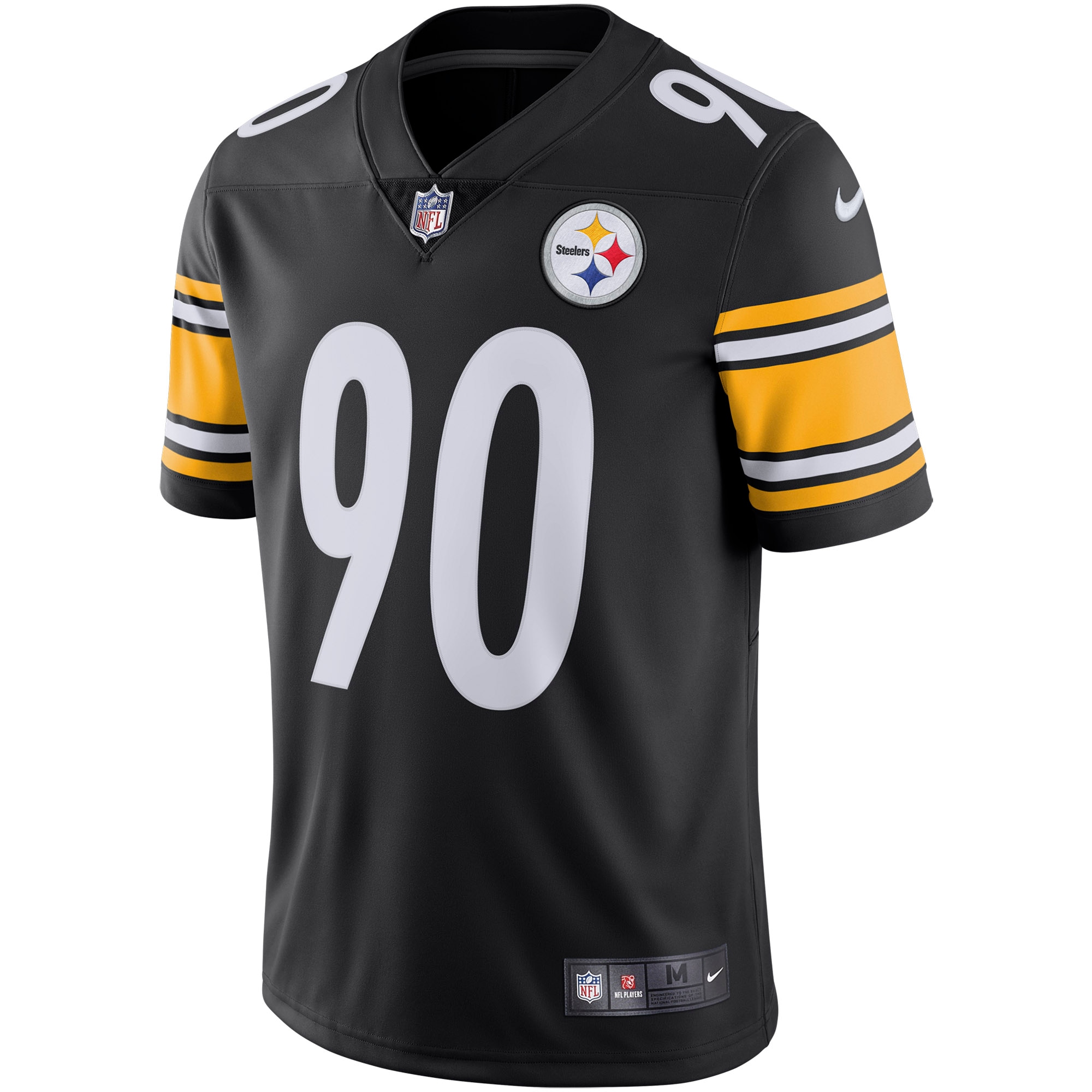 T.J. Watt #90 Pittsburgh Steelers  Vapor Untouchable Limited Jersey - Black