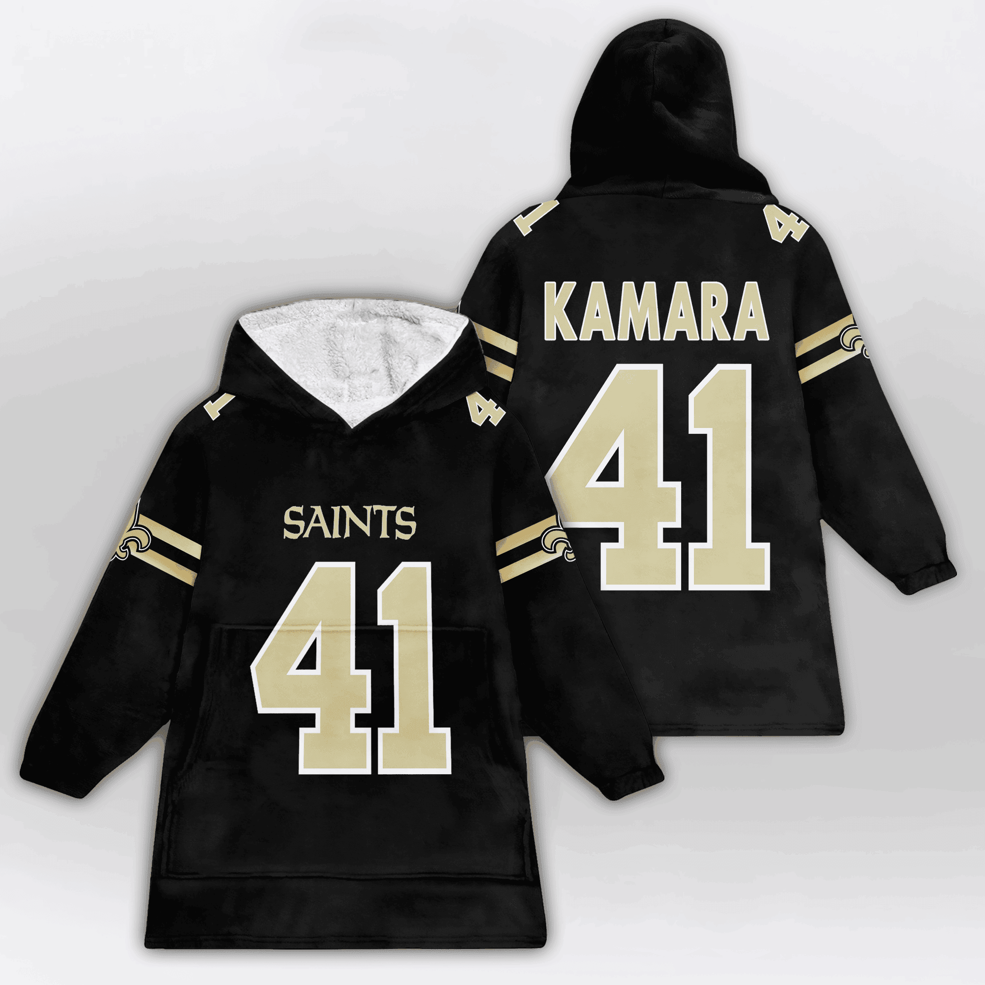Kid 41 New Orleans Football Unisex Blanket Hoodie