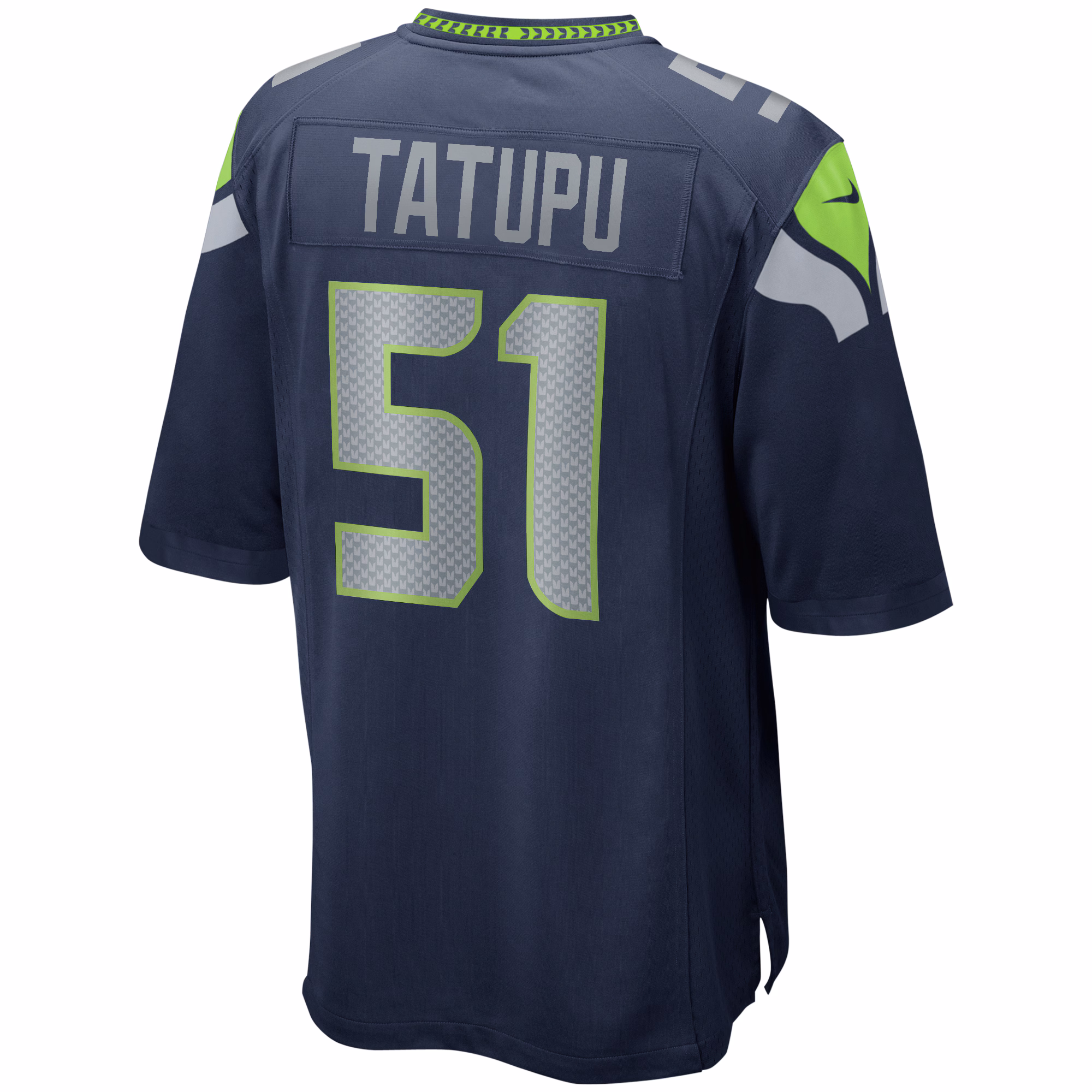 Lofa Tatupu Seattle Seahawks Game Retired Player Jersey - College Navy