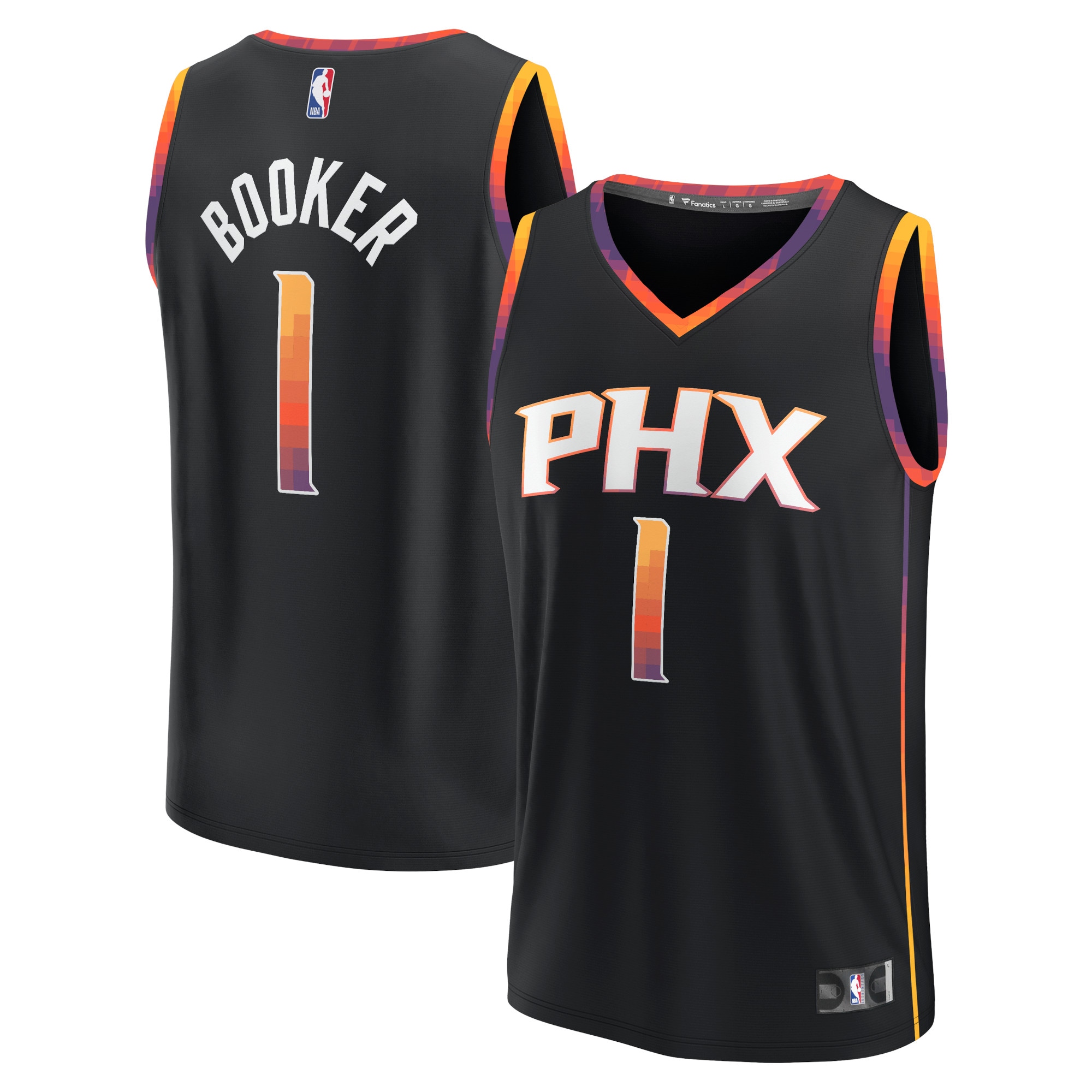 Devin Booker Phoenix Suns  Youth Fast Break Player Jersey - Statement Edition - Black