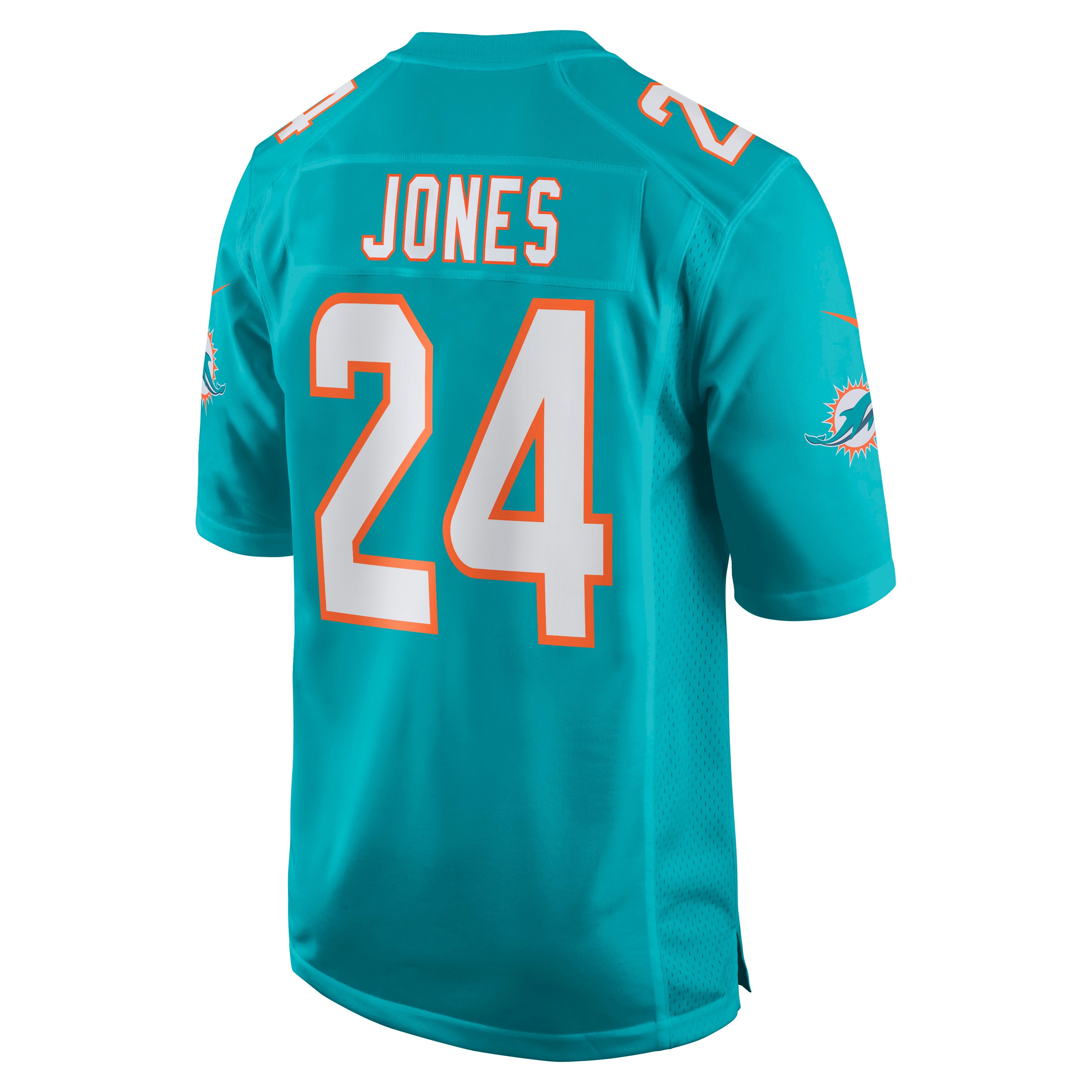 Byron Jones Miami Dolphins  Game Jersey - Aqua