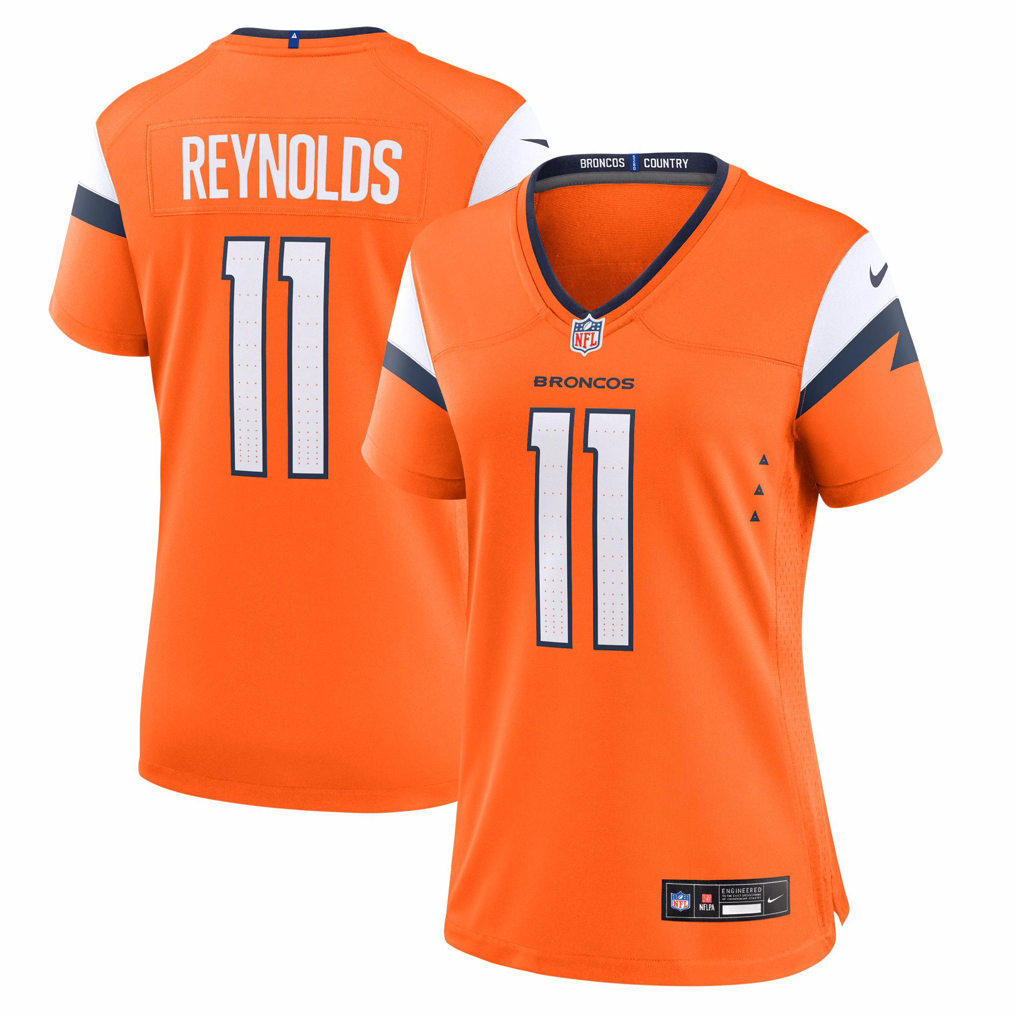 Josh Reynolds Denver Broncos Women's Game Jersey -  Orange