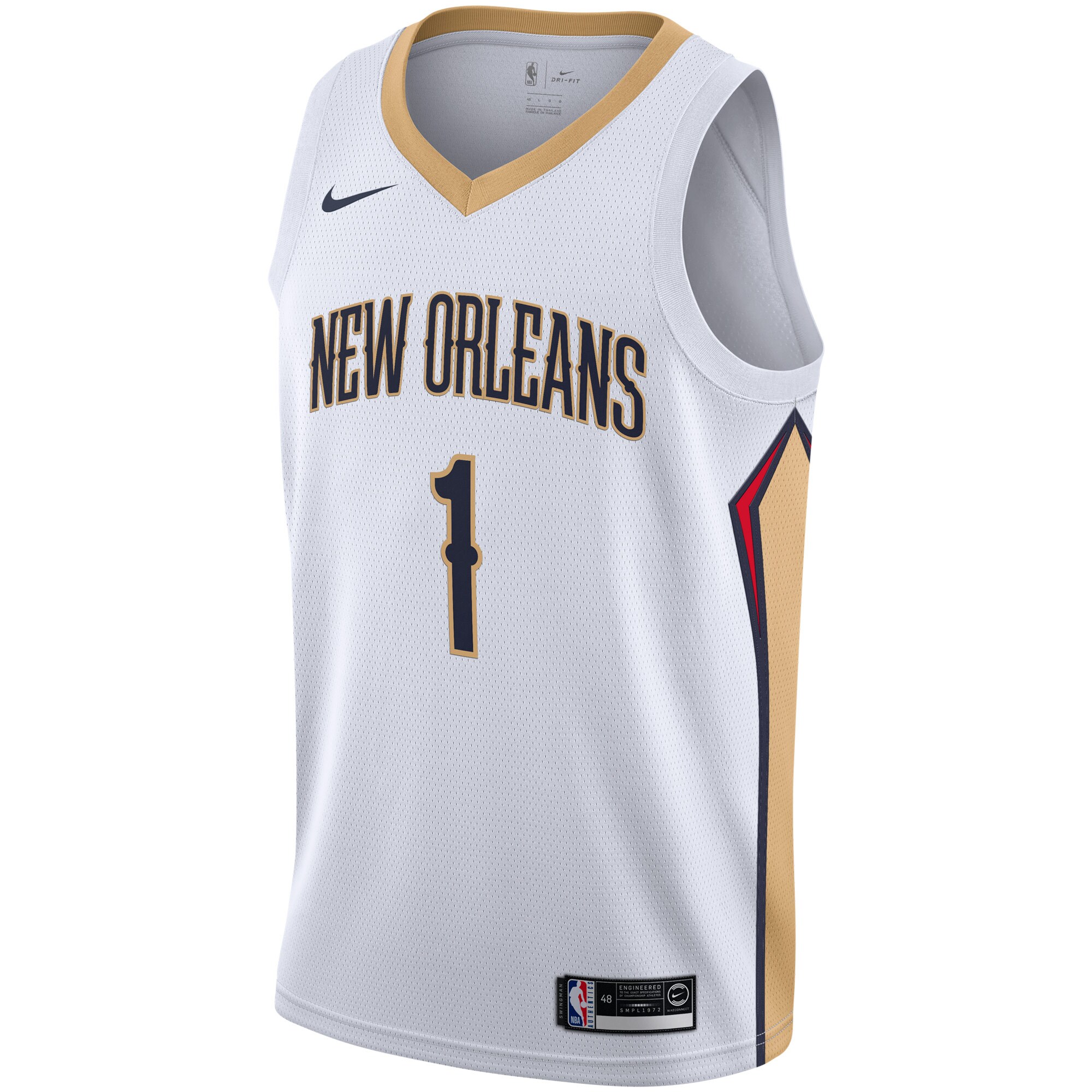 Zion Williamson New Orleans Pelicans 2019/2020 Swingman Jersey - Association Edition - White