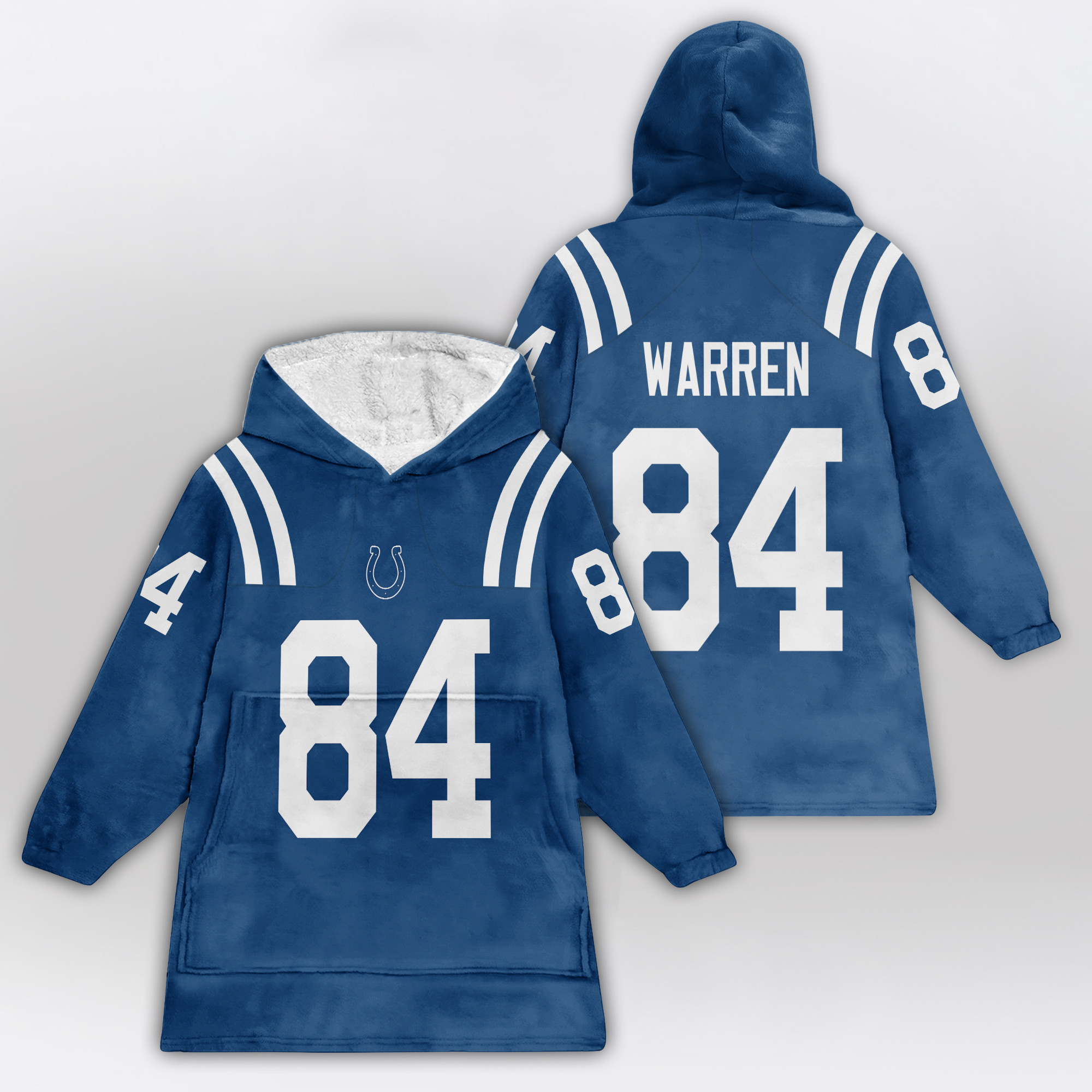 Kid 84 Indianapolis Football Unisex Blanket Hoodie