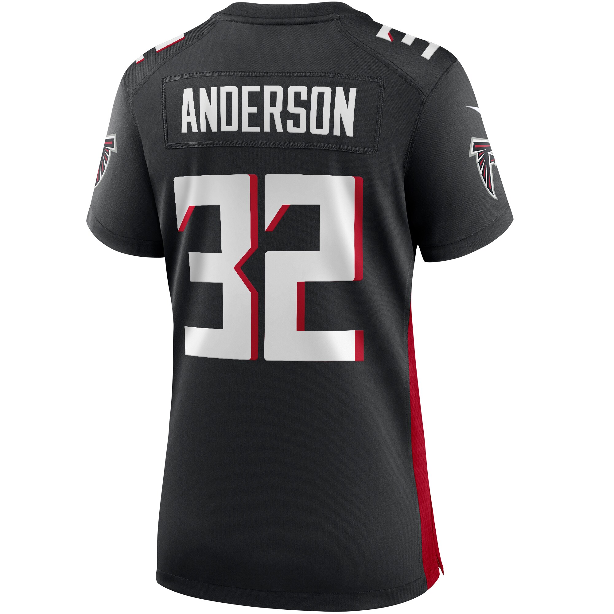 Jamal Anderson Atlanta Falcons Women's Game Retired Player Jersey - Black