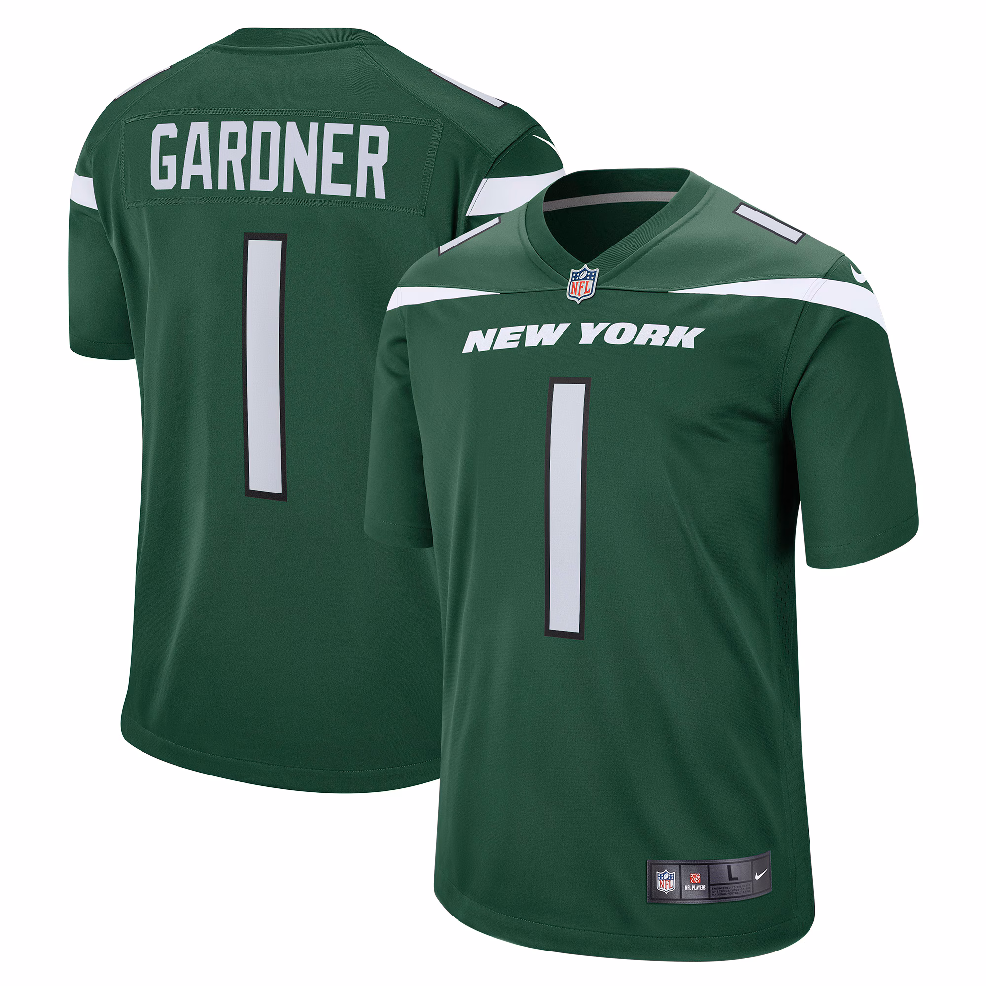 Ahmad Sauce Gardner New York Jets Player Game Jersey - Green