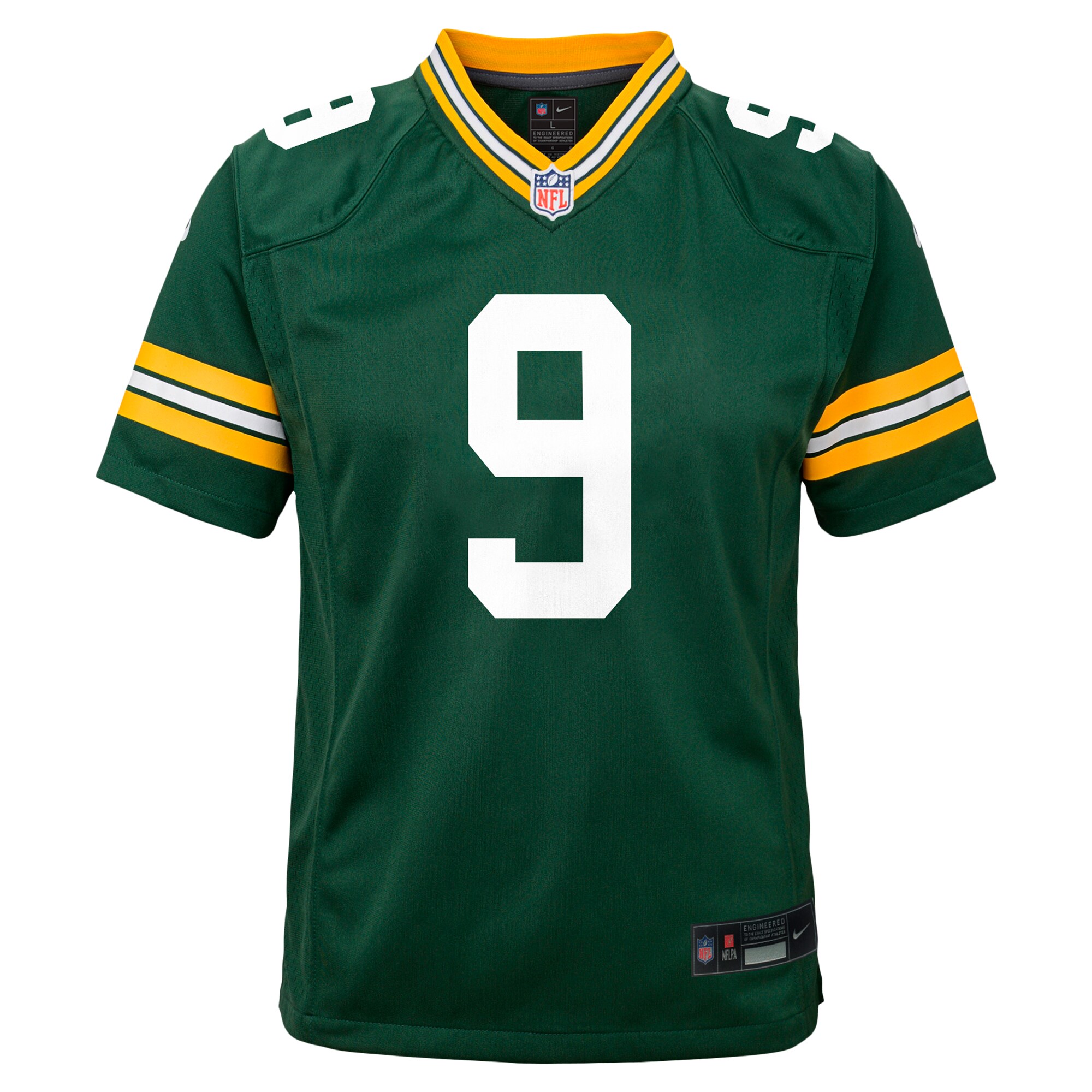 Christian Watson Green Bay Packers Youth Team Player Game Jersey - Green