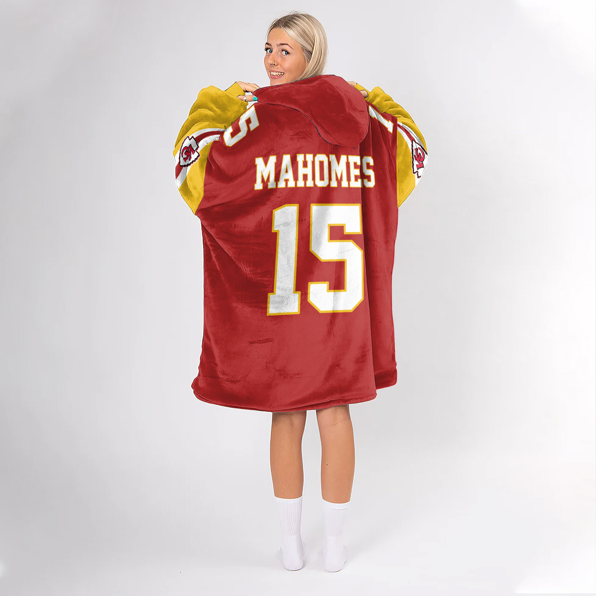 Adult PM 15 Kansas City Football Unisex Blanket Hoodie