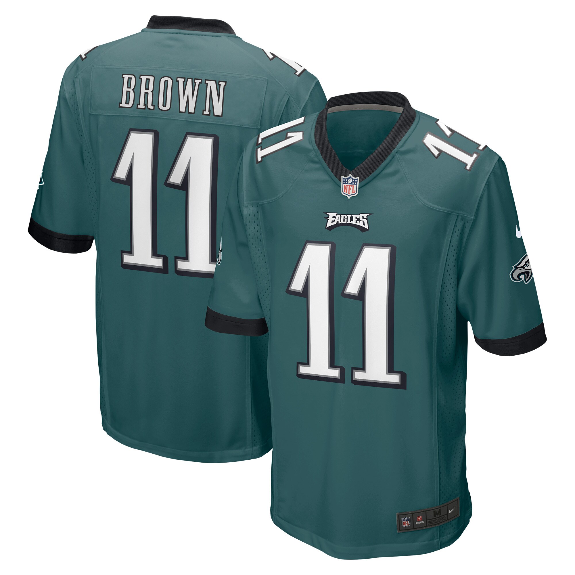 A.J. Brown Philadelphia Eagles #11 Player Game Jersey - Midnight Green