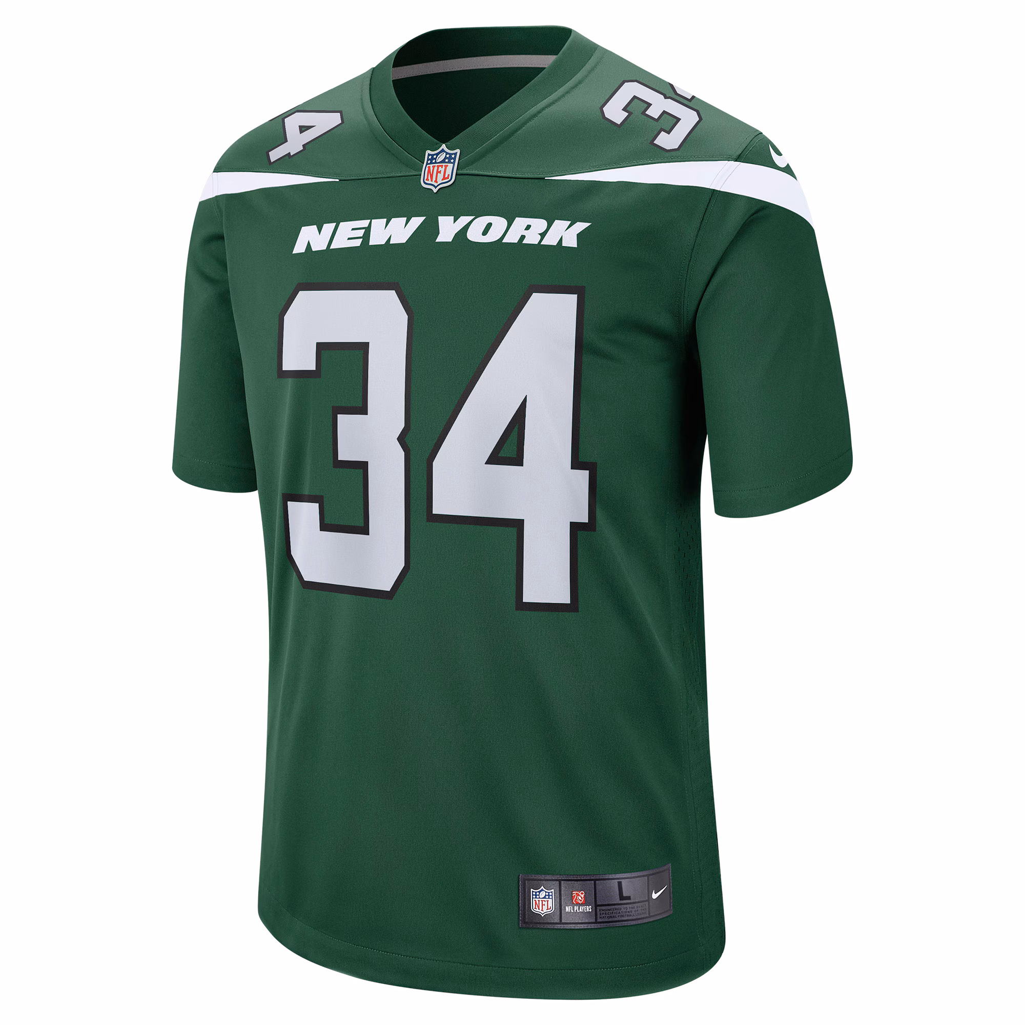 Justin Hardee New York Jets Game Jersey - Gotham Green