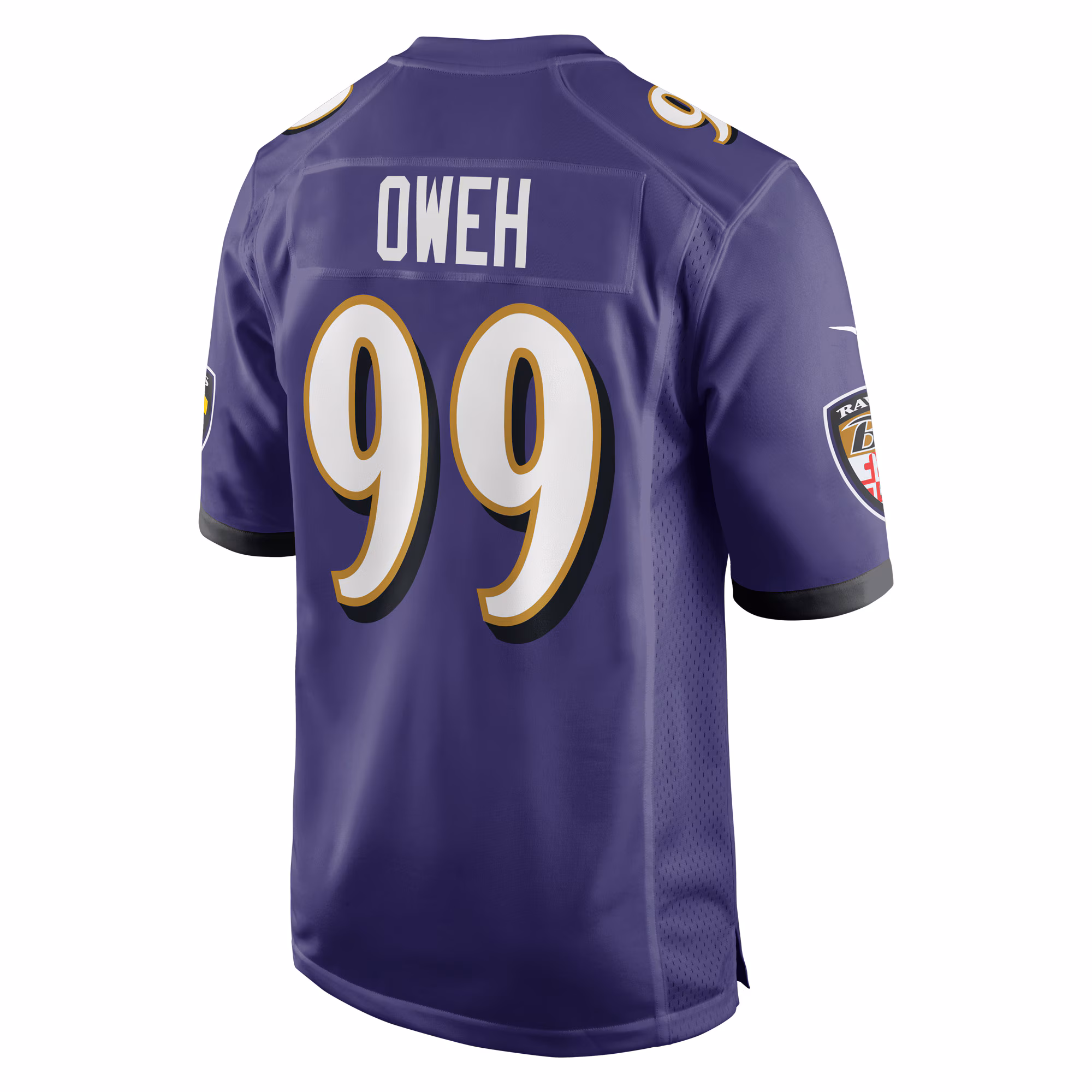 Odafe Oweh Baltimore Ravens Game Jersey - Purple
