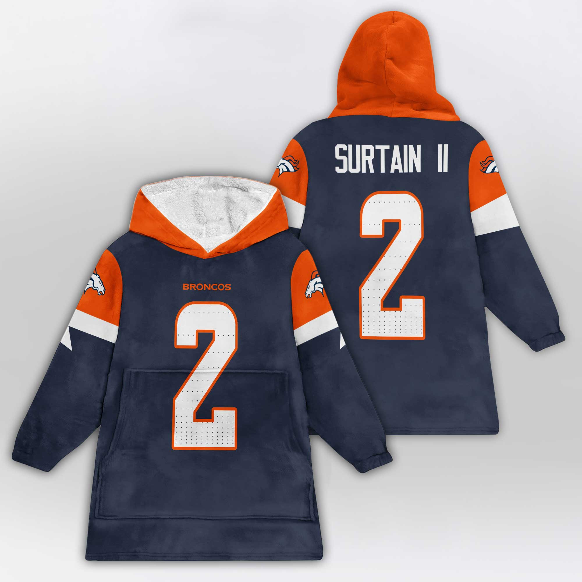 Kid P.S 2 Denver Football Unisex Blanket Hoodie