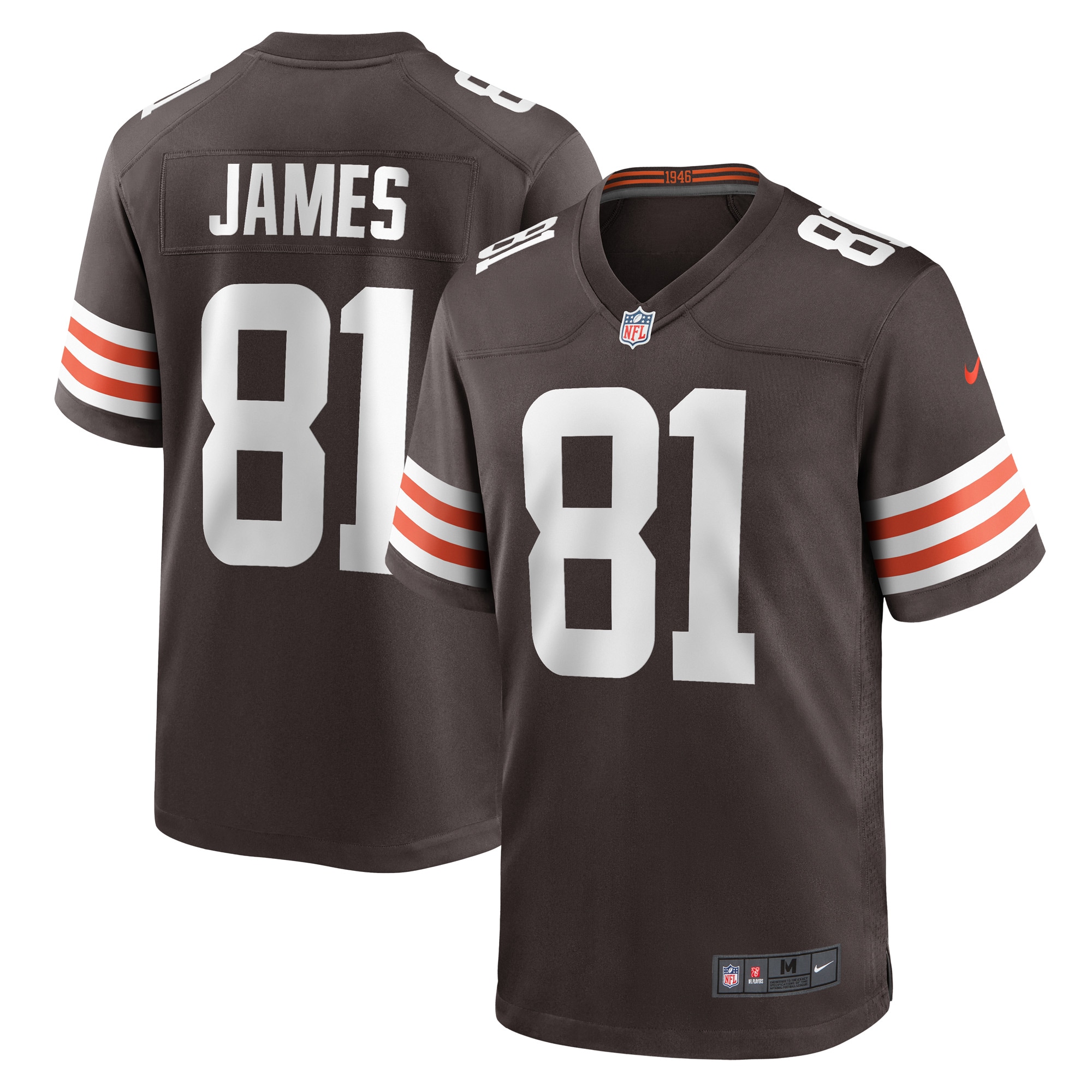 Jesse James Cleveland Browns  Game Player Jersey - Brown