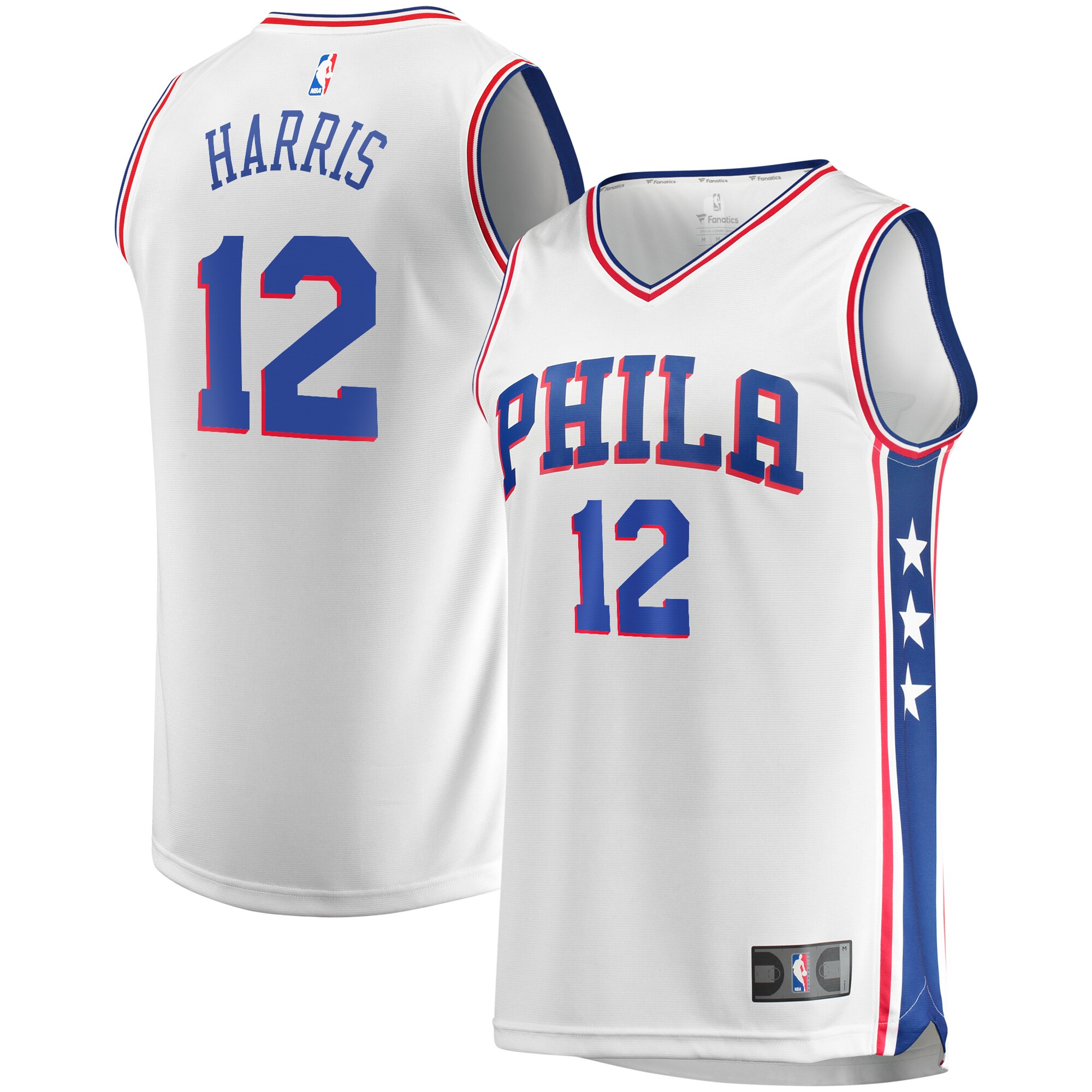 Tobias Harris Philadelphia 76ers  Fast Break Replica Player Team Jersey - Association Edition - White