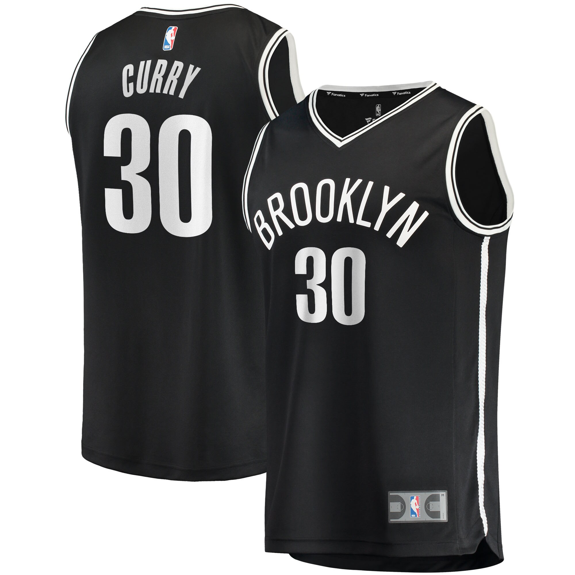 Seth Curry Brooklyn Nets  2021/22 Fast Break Replica Jersey - Icon Edition - Black