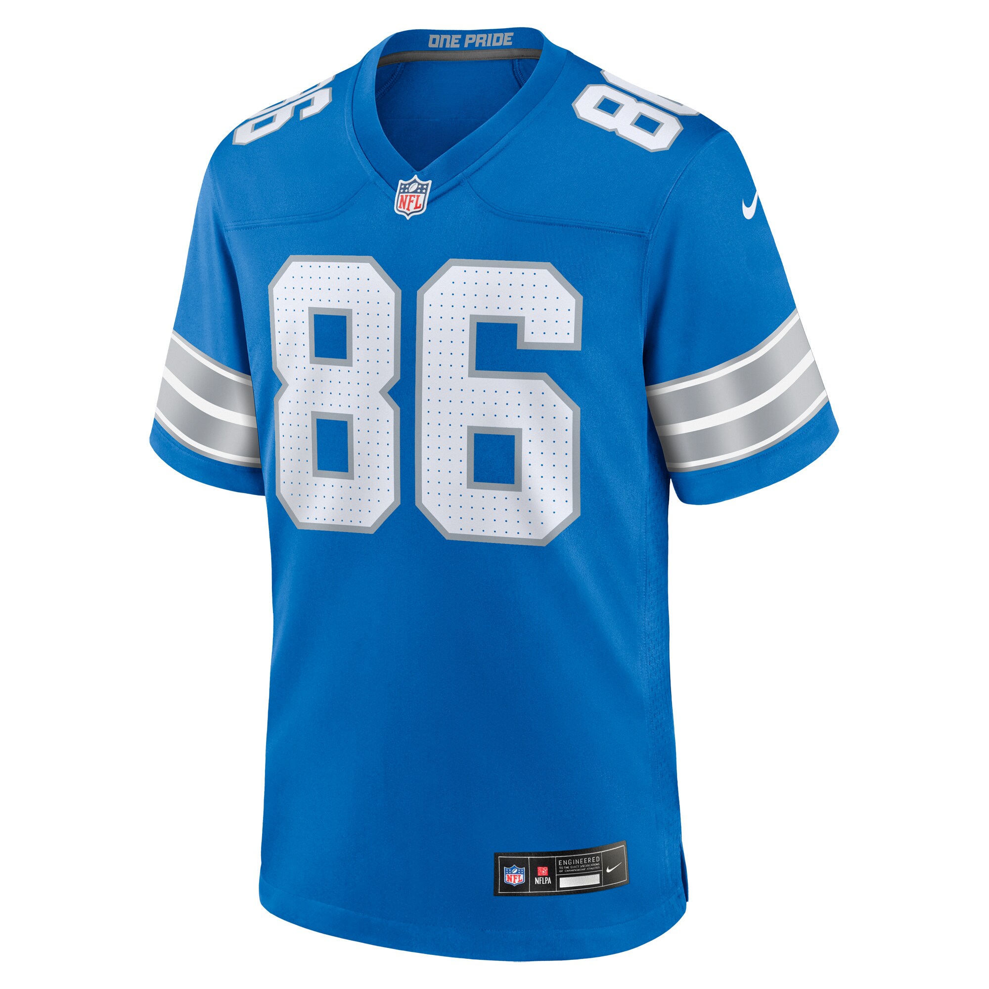 Sean McKeon Detroit Lions Game Jersey -  Blue