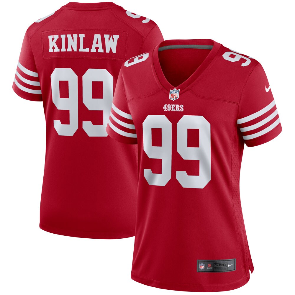 Javon Kinlaw San Francisco 49ers  Women's Player Game Jersey - Scarlet