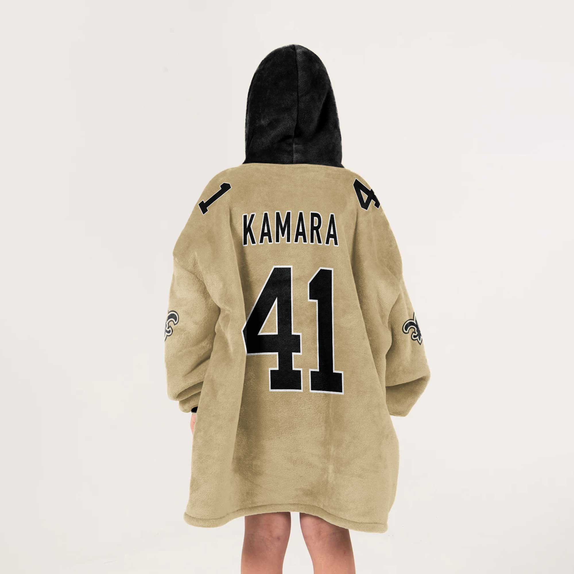 Kid A.K 41 New Orleans Football Unisex Blanket Hoodie