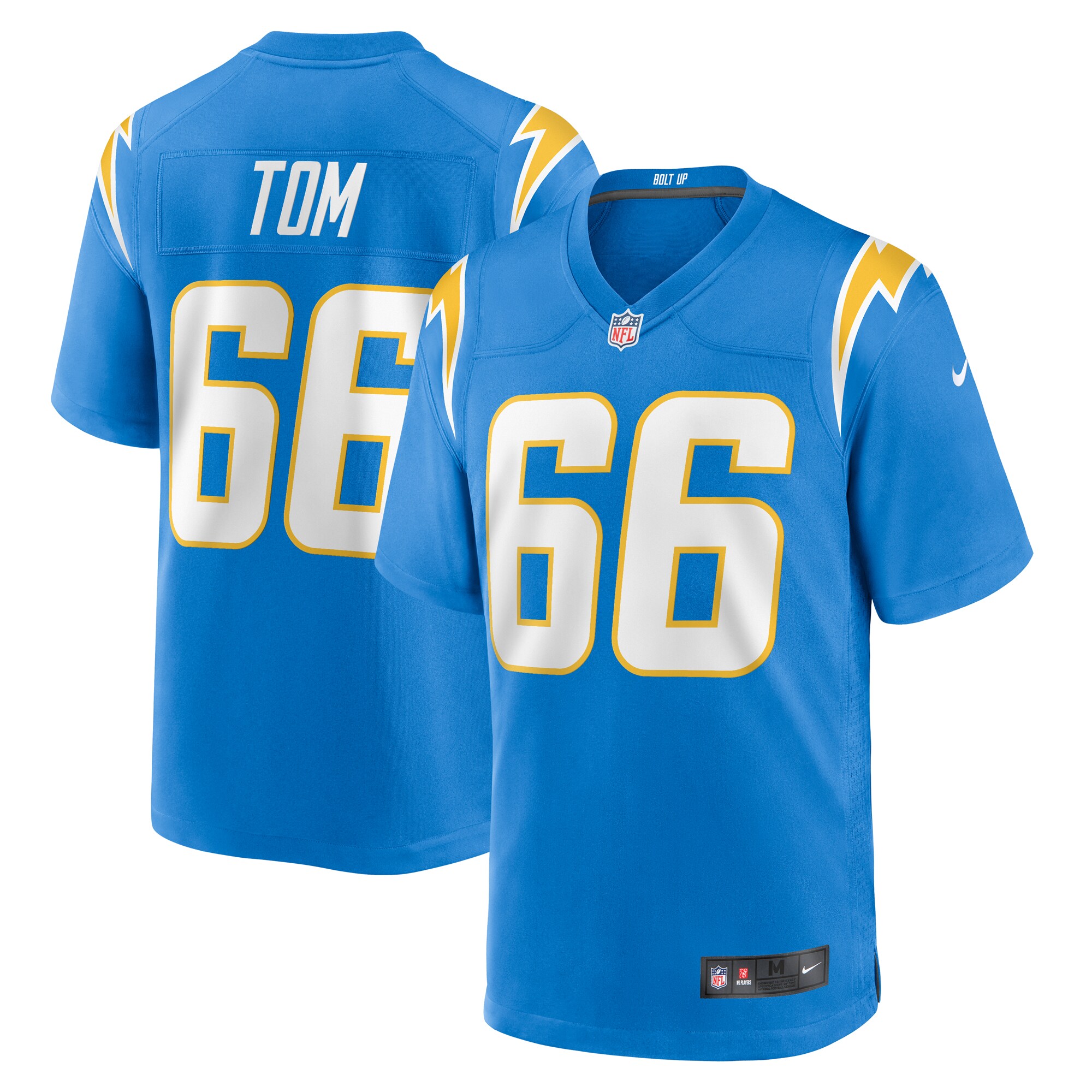 Cameron Tom Los Angeles Chargers  Game Jersey -  Powder Blue
