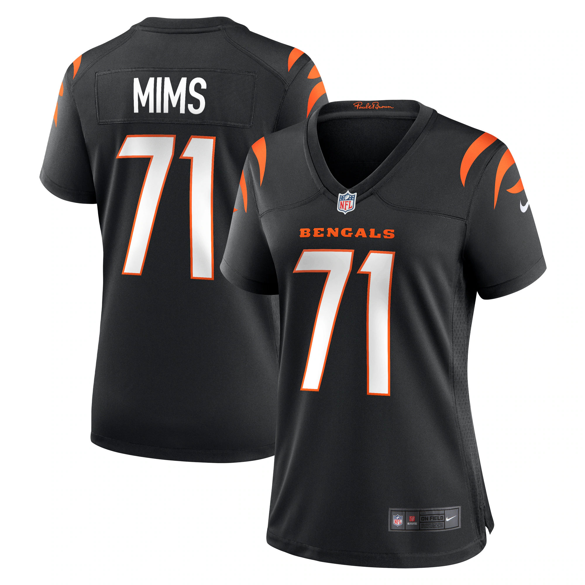 Amarius Mims Cincinnati Bengals Women's Game Jersey -  Black